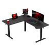 Biurko narożne elektryczne Huzaro Hero 9.5 Black 160 cm