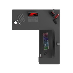 Biurko narożne elektryczne Huzaro Hero 9.5 Black 160 cm
