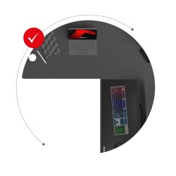 Biurko narożne elektryczne Huzaro Hero 9.5 Black 160 cm