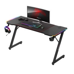Biurko Gamingowe Huzaro Hero 3.3 RGB Black 140 cm