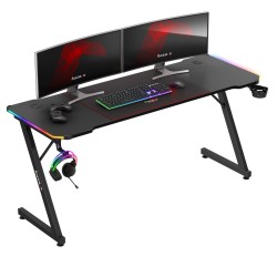 Biurko Gamingowe Huzaro Hero 4.8 RGB Black 160 cm