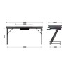 Biurko Gamingowe Huzaro Hero 4.8 RGB Black 160 cm