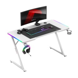 Biurko Gamingowe Huzaro Hero 2.5 RGB LED White 120 cm