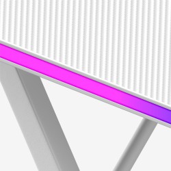Biurko Gamingowe Huzaro Hero 2.5 RGB LED White 120 cm