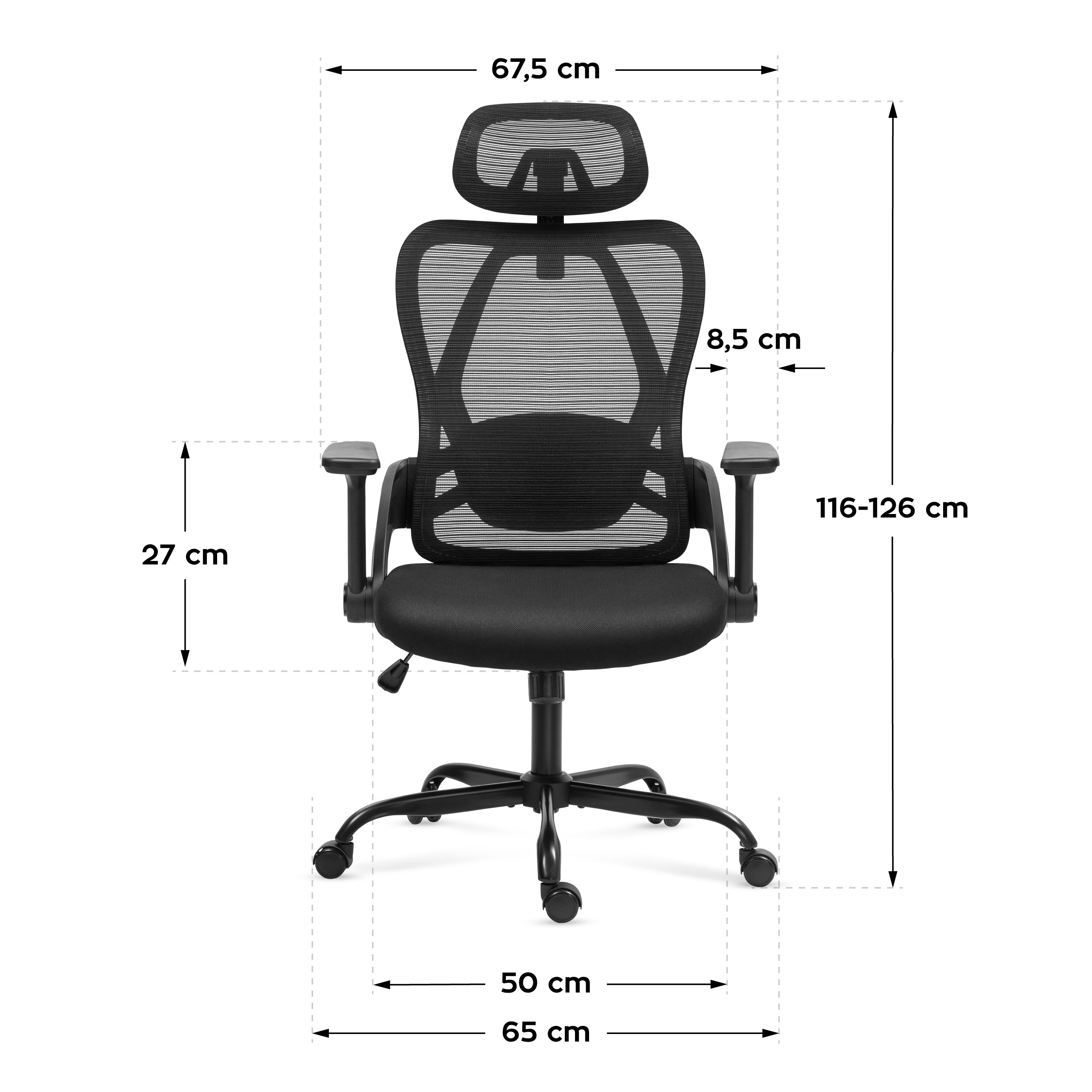 Wymiary fotela Manager 2.9 - rysunek 2