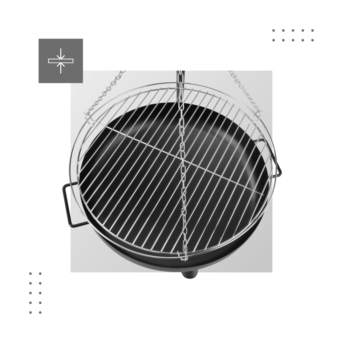 Grill z paleniskiem gruba stal Roast 35