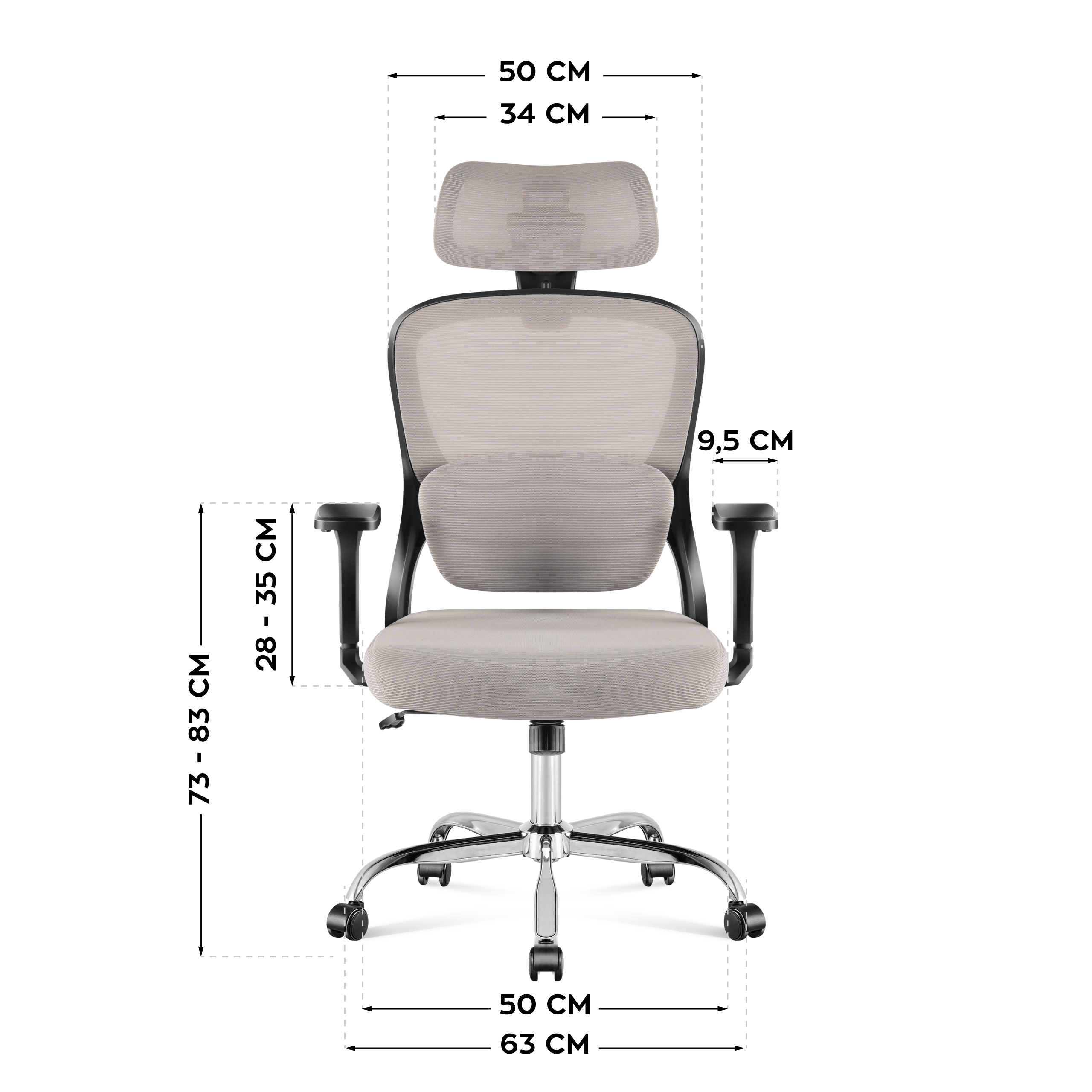 Wymiary fotela Manager 3.2 - 1