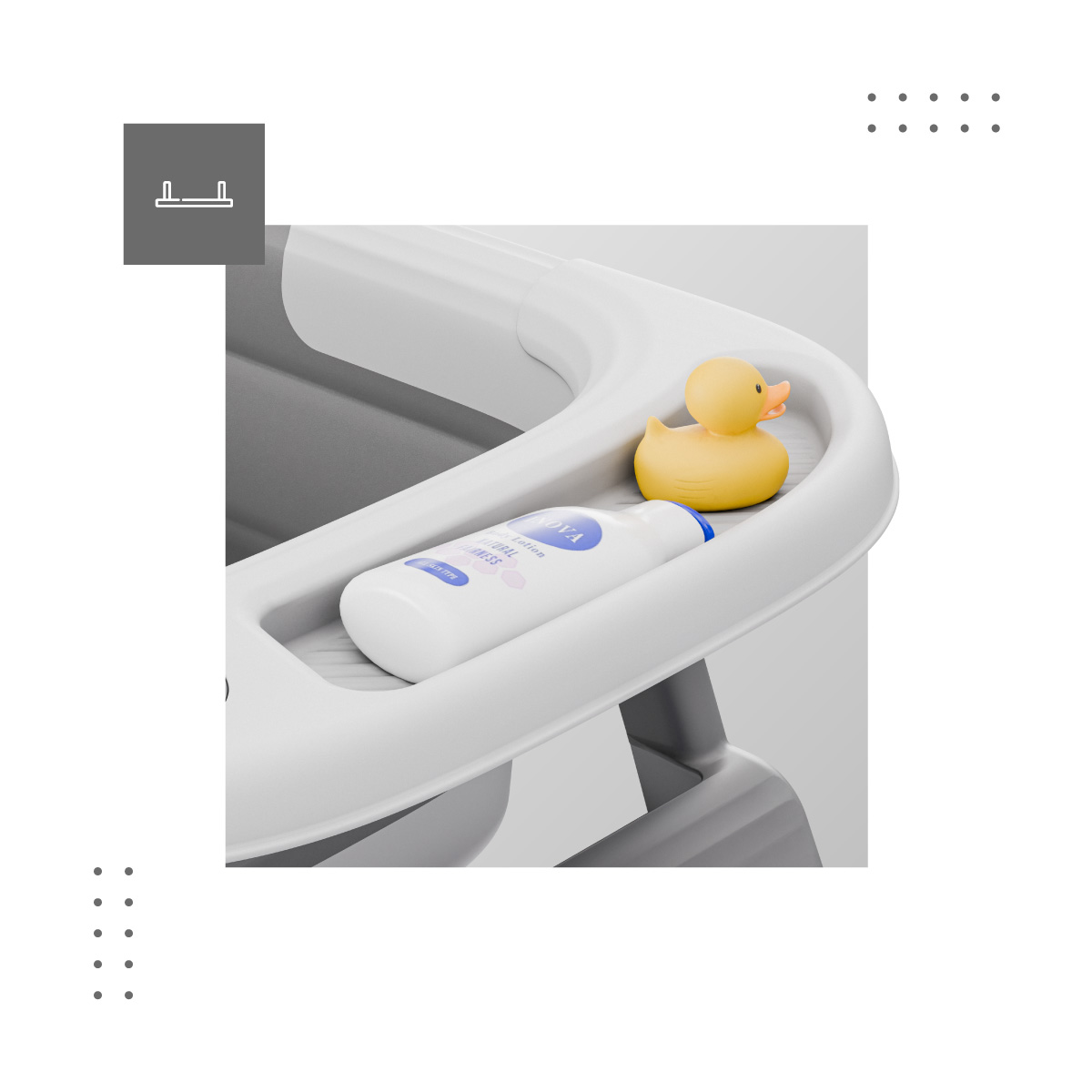 Półka w wanience Bathe