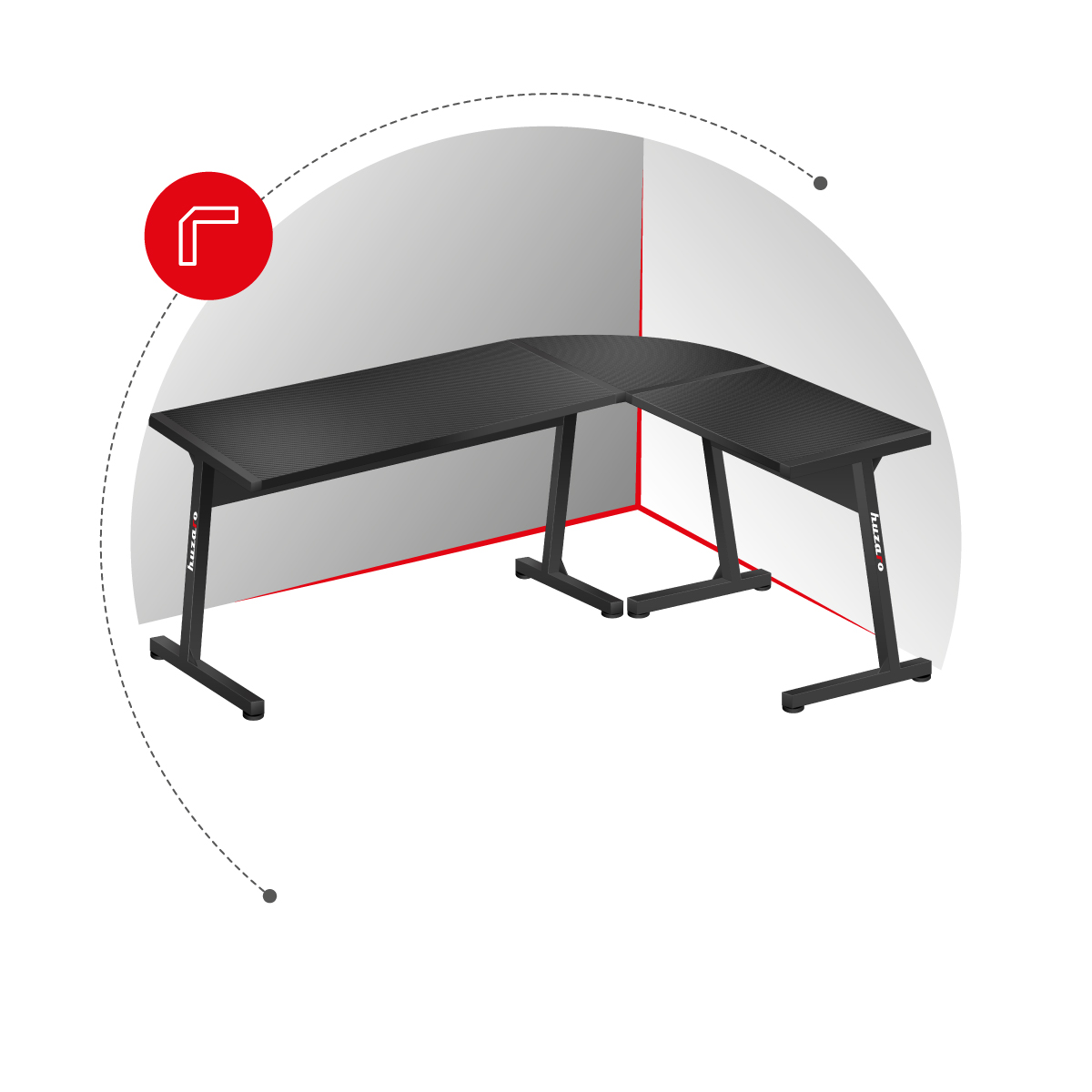 Hero 6.0 biurko narożnikowe