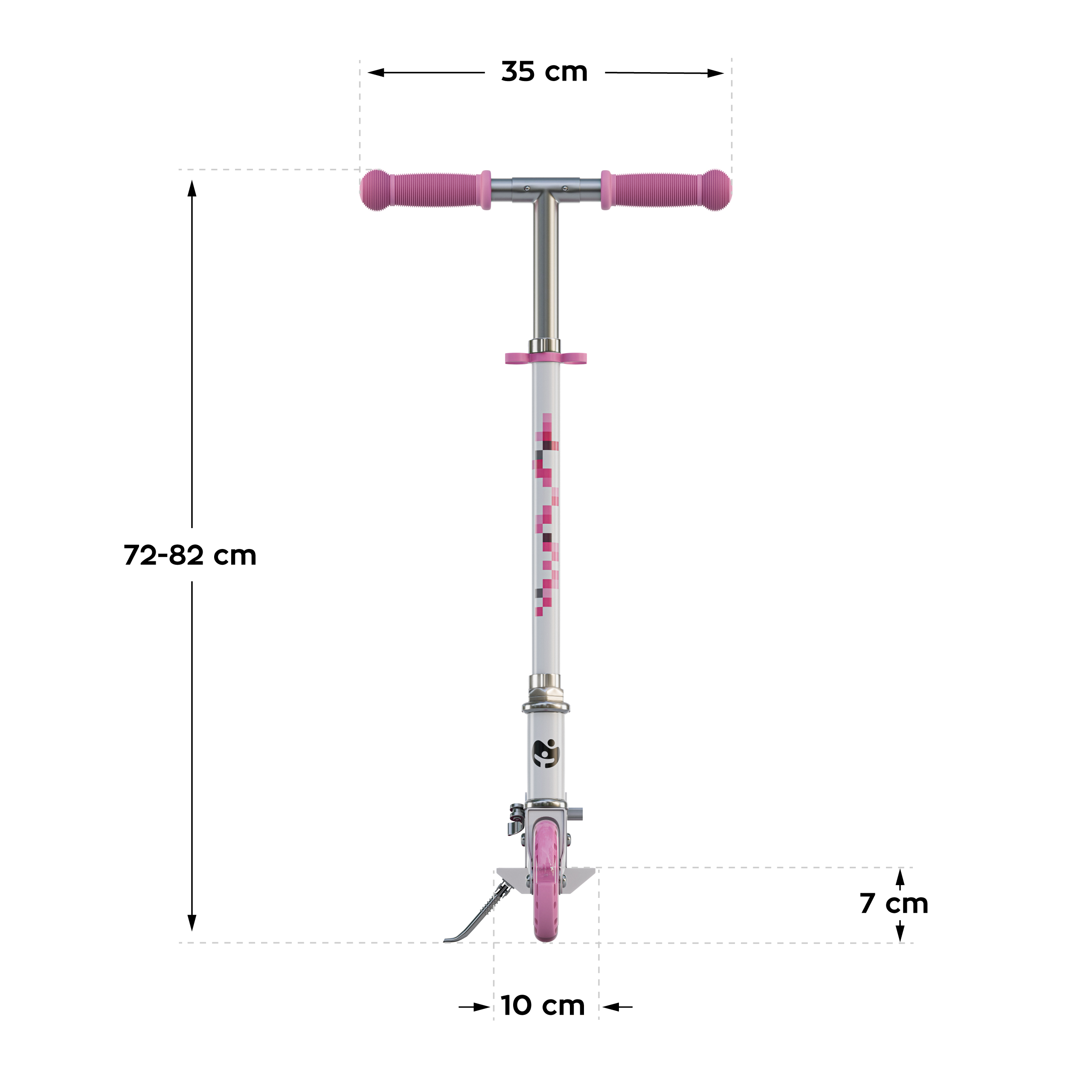 Hulajnoga Zigzag front wymiary
