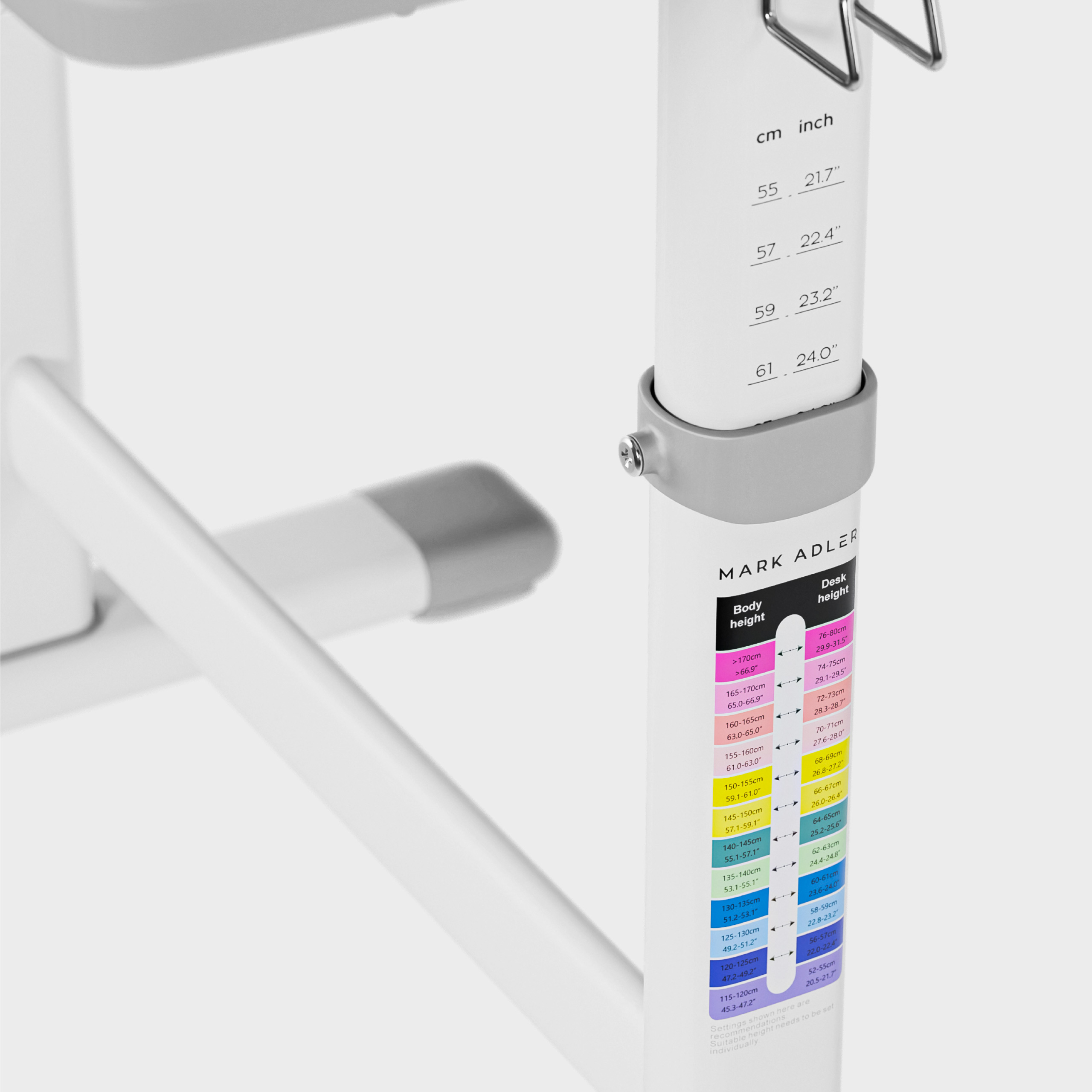 Regulacja wysokości w biurku study