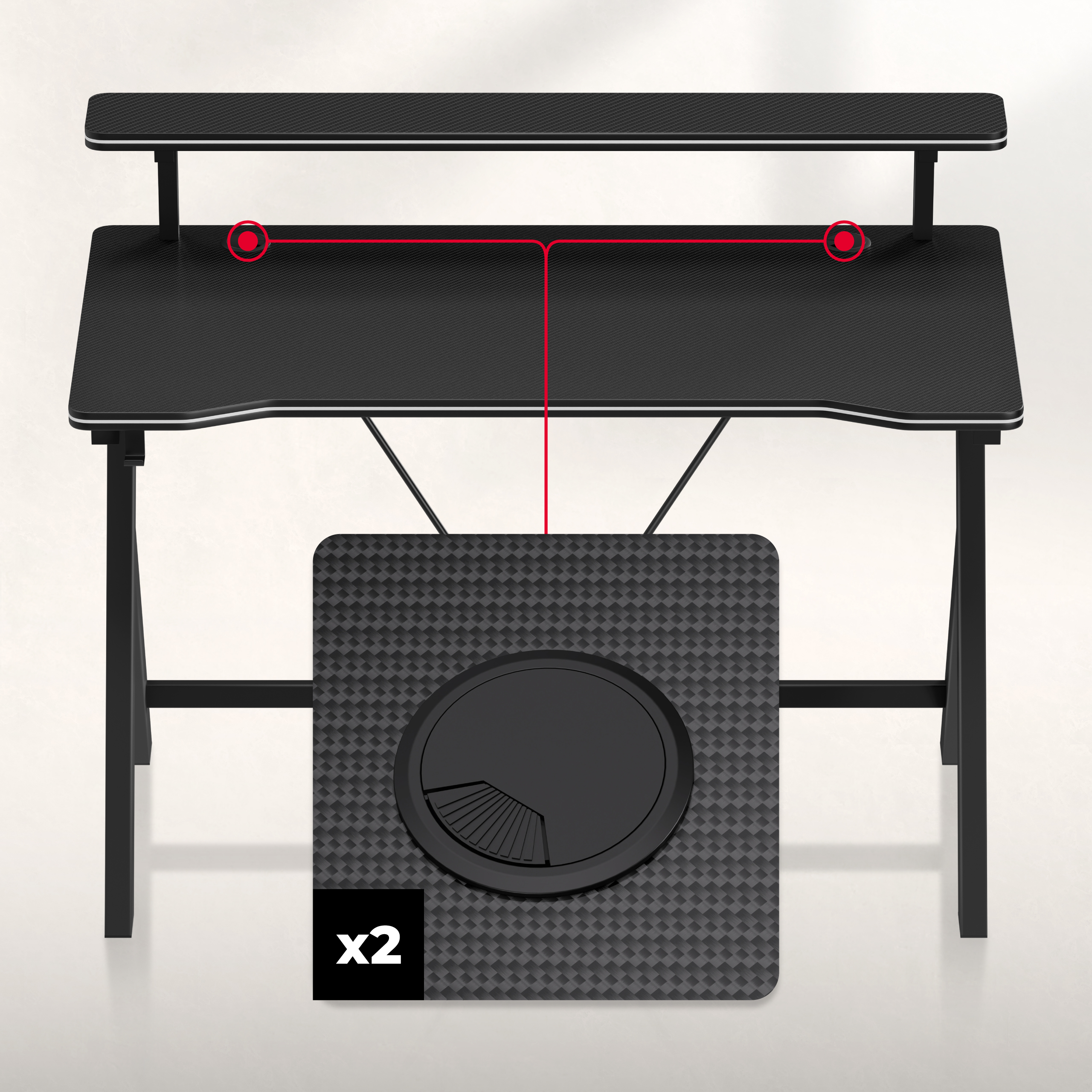 Otwory na kable Hero 1.9