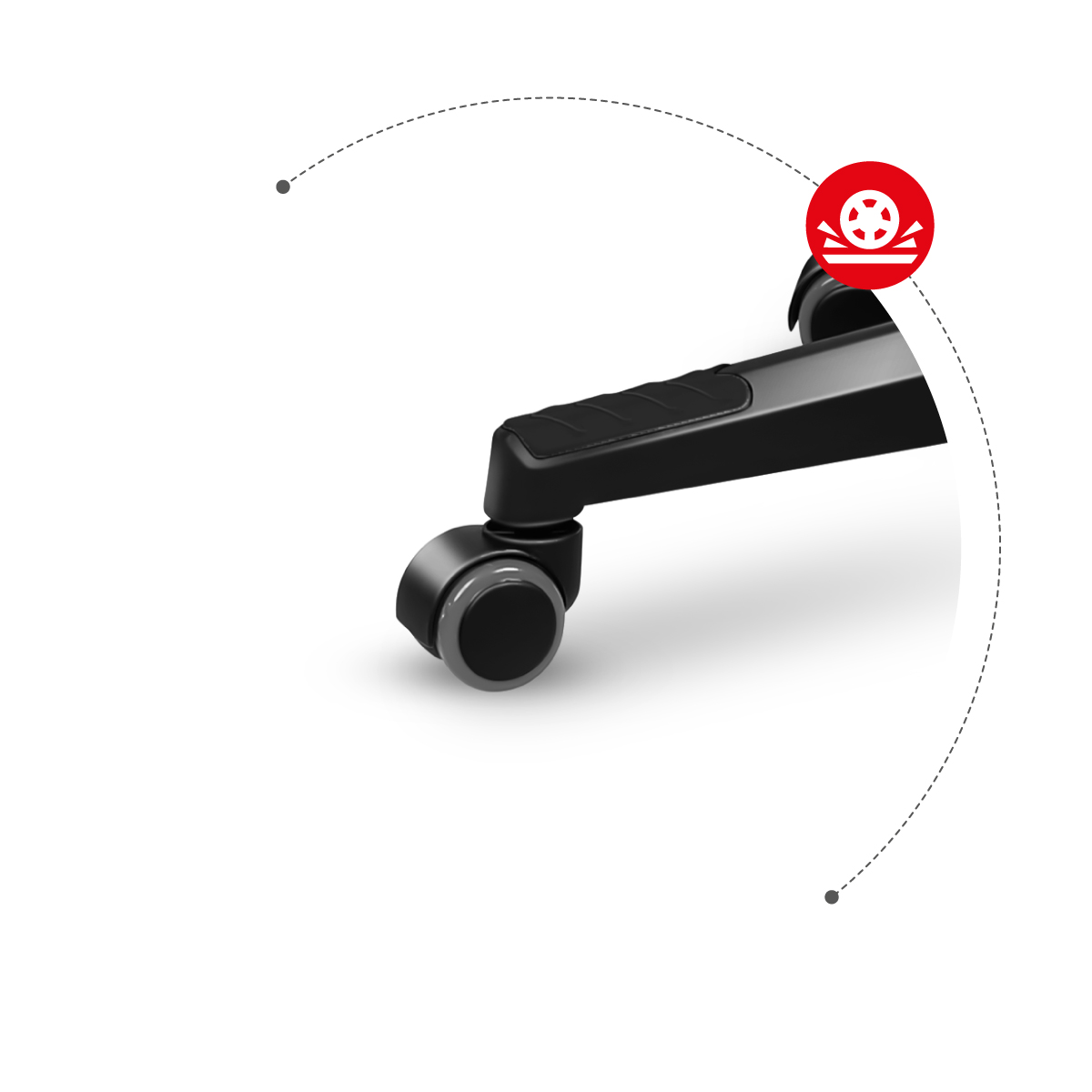 K&oacute;łko fotela Huzaro Force 2.5 Carbon RGB