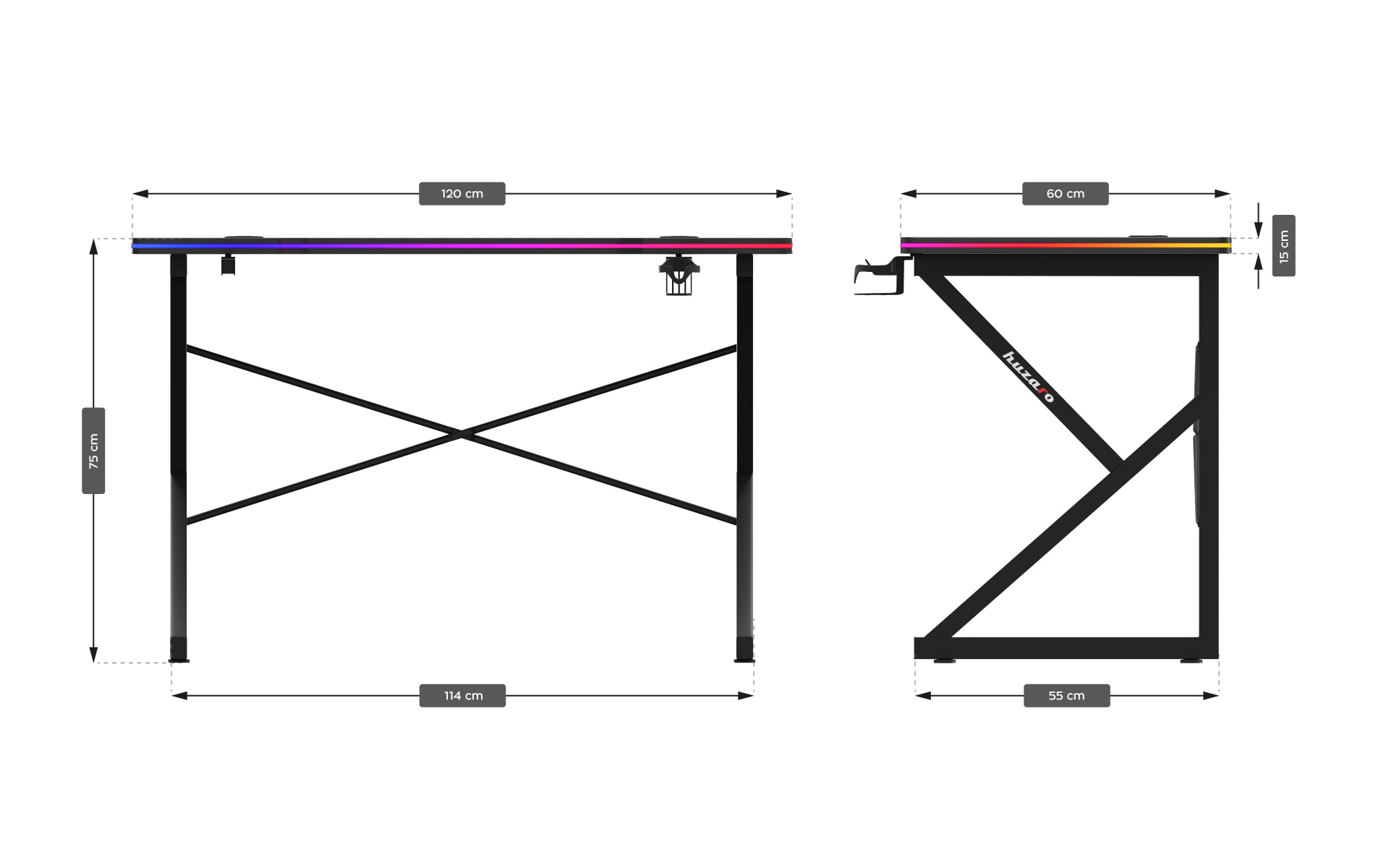 Wymiary Huzaro Hero 1.7