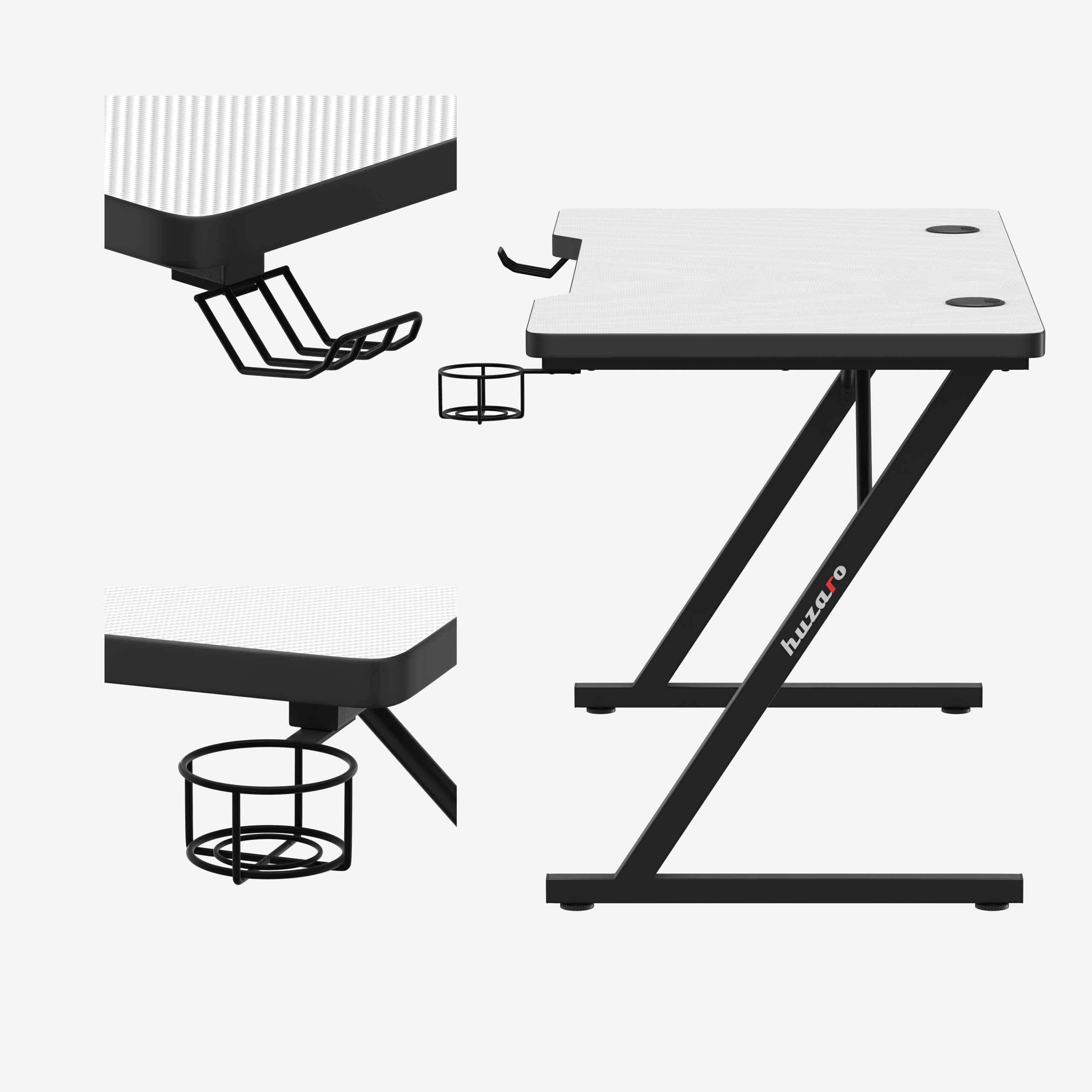 Uchwyty na słuchawki i kubek