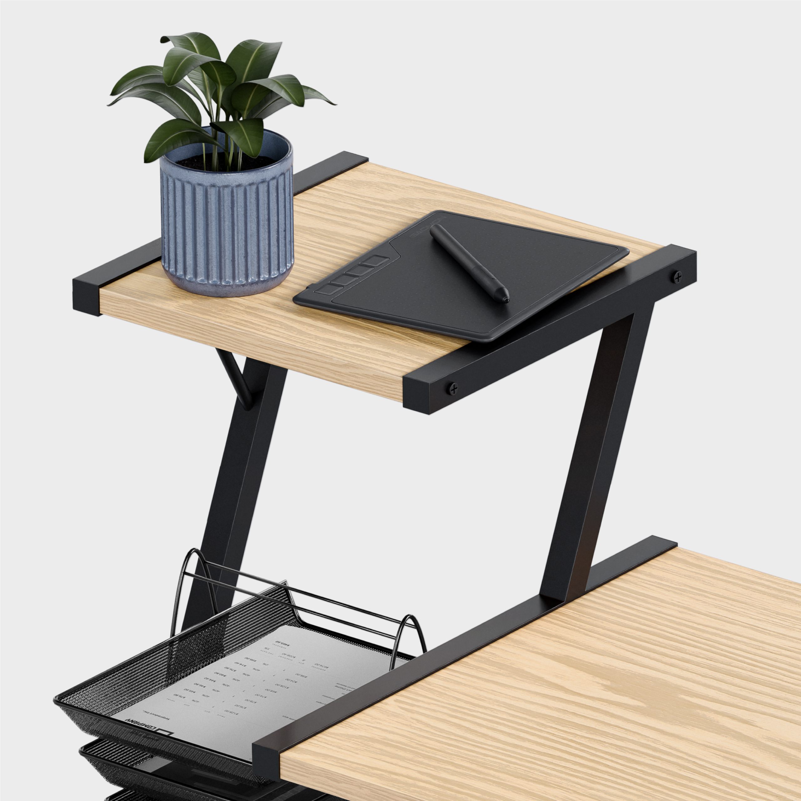 Półki w biurku Leader 3.5