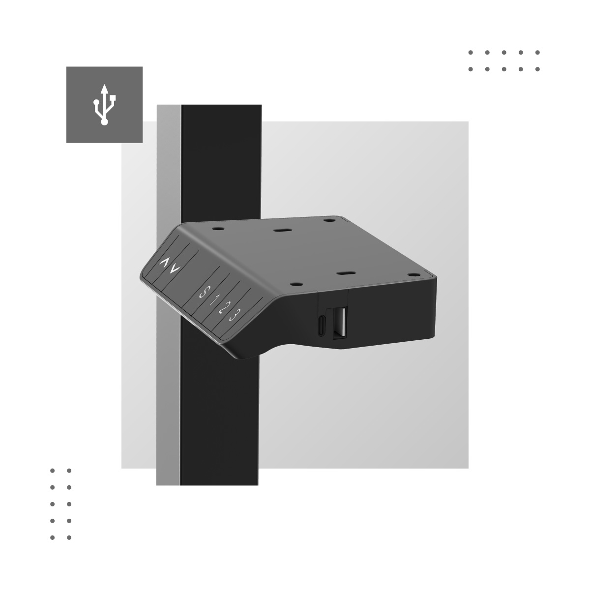 Porty USB w stelażu Xeno 7.6