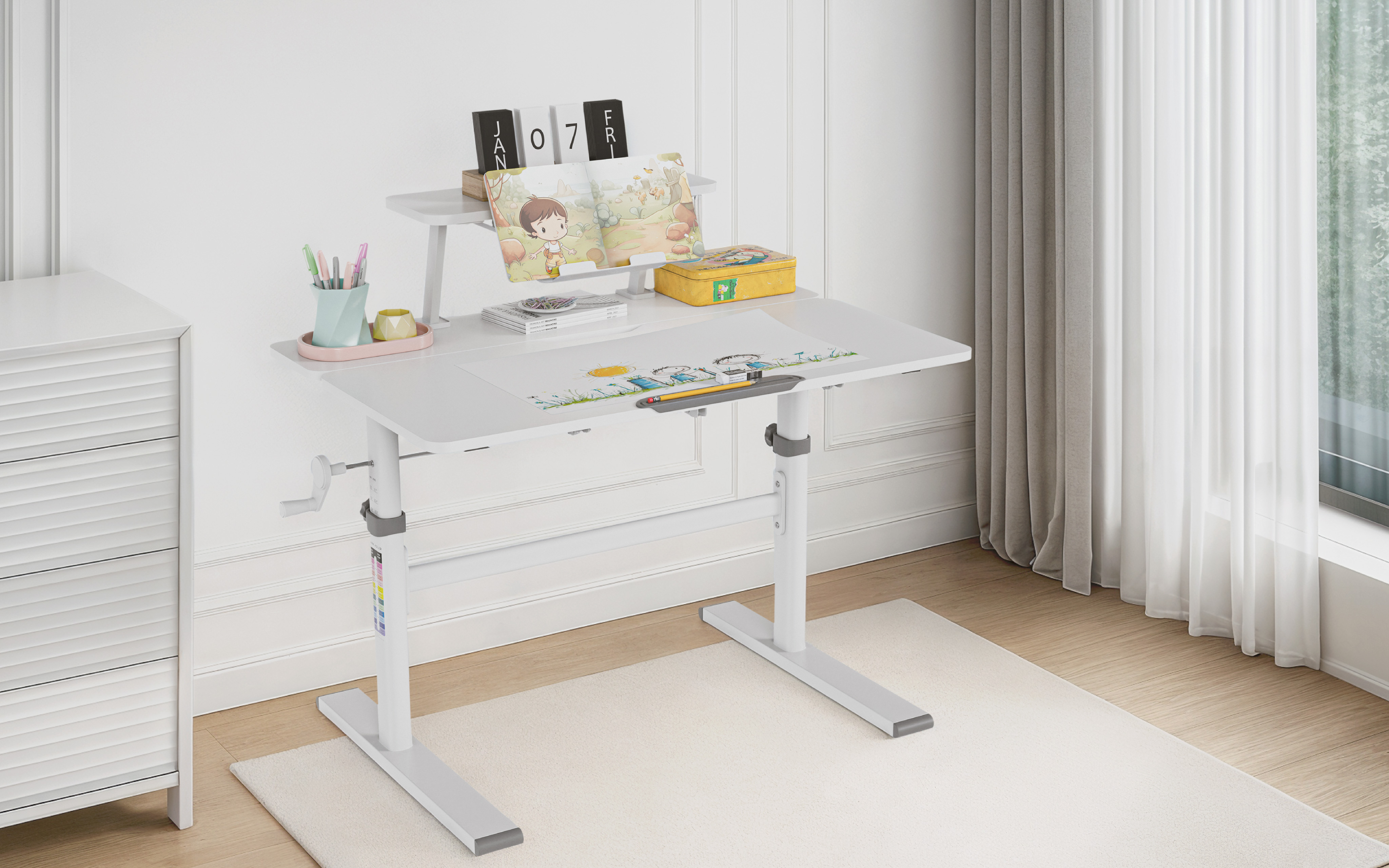 Aranżacja pokoju z biurkiem