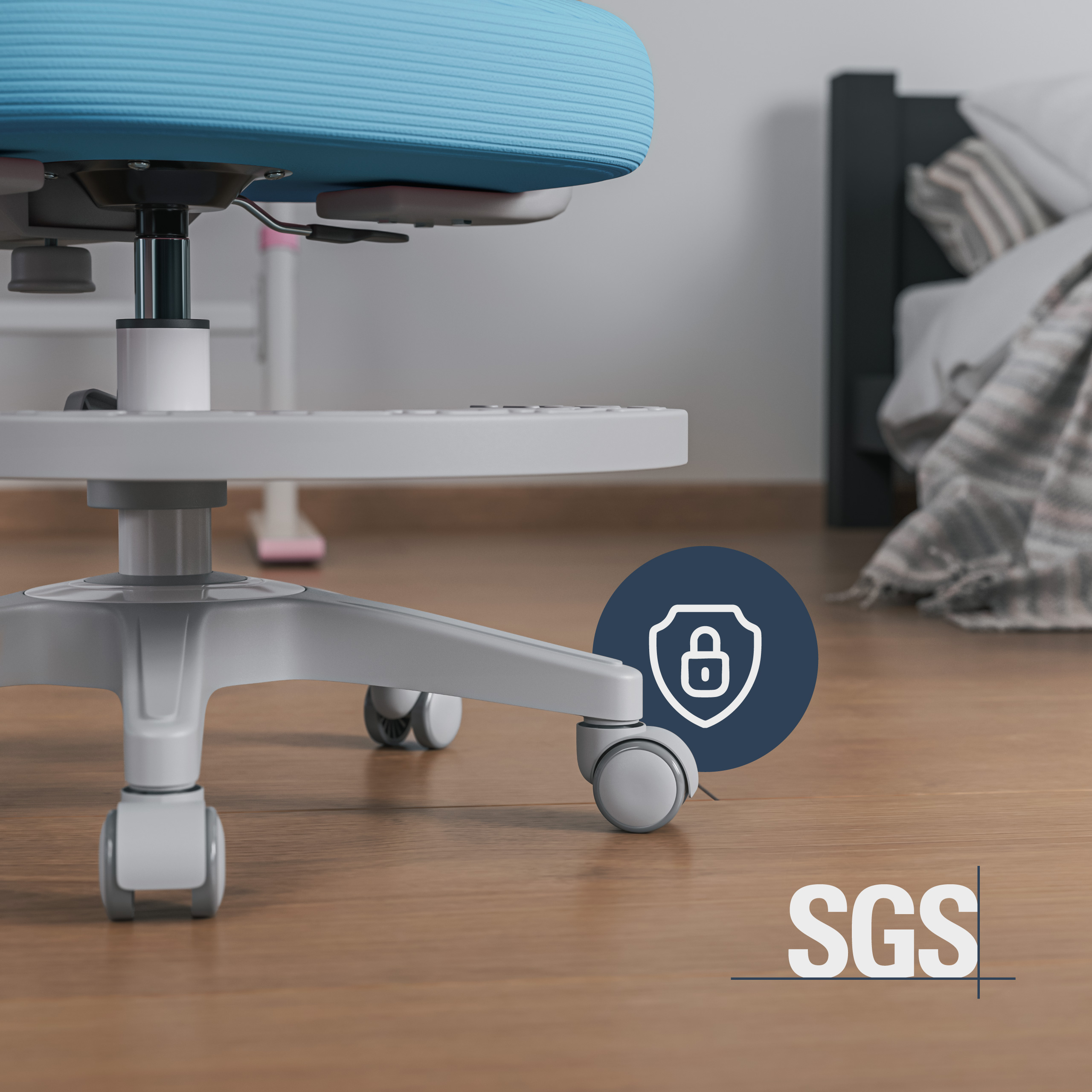 Kółka z blokadą Junior 4.4