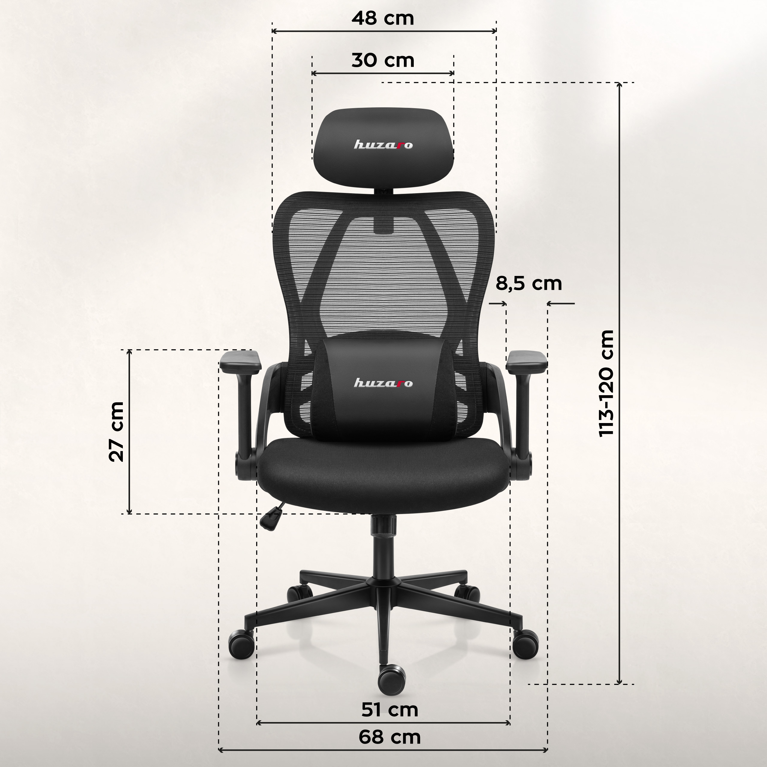 Wymiary fotela - część 1