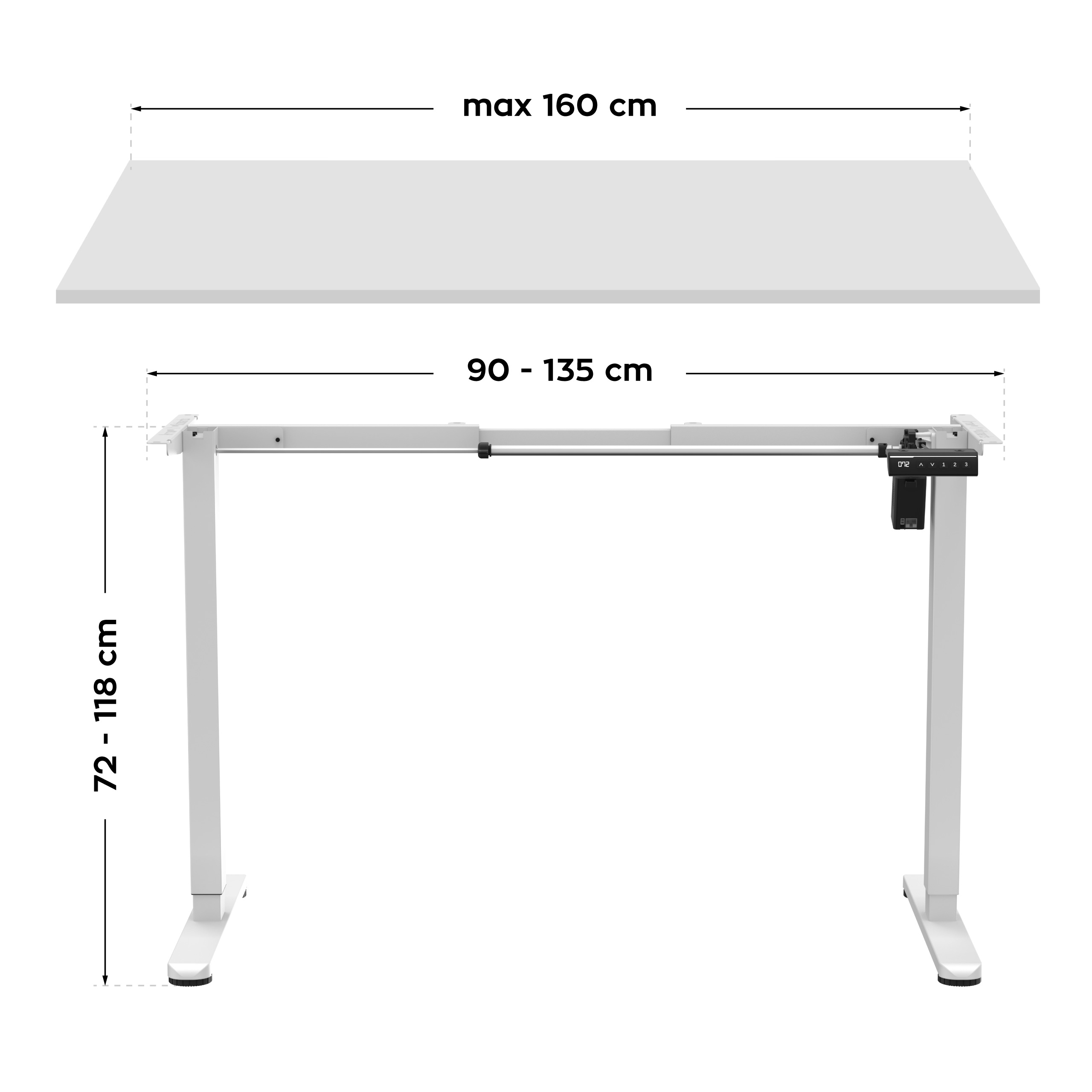 Stelaż Xeno 2.1 wymiary