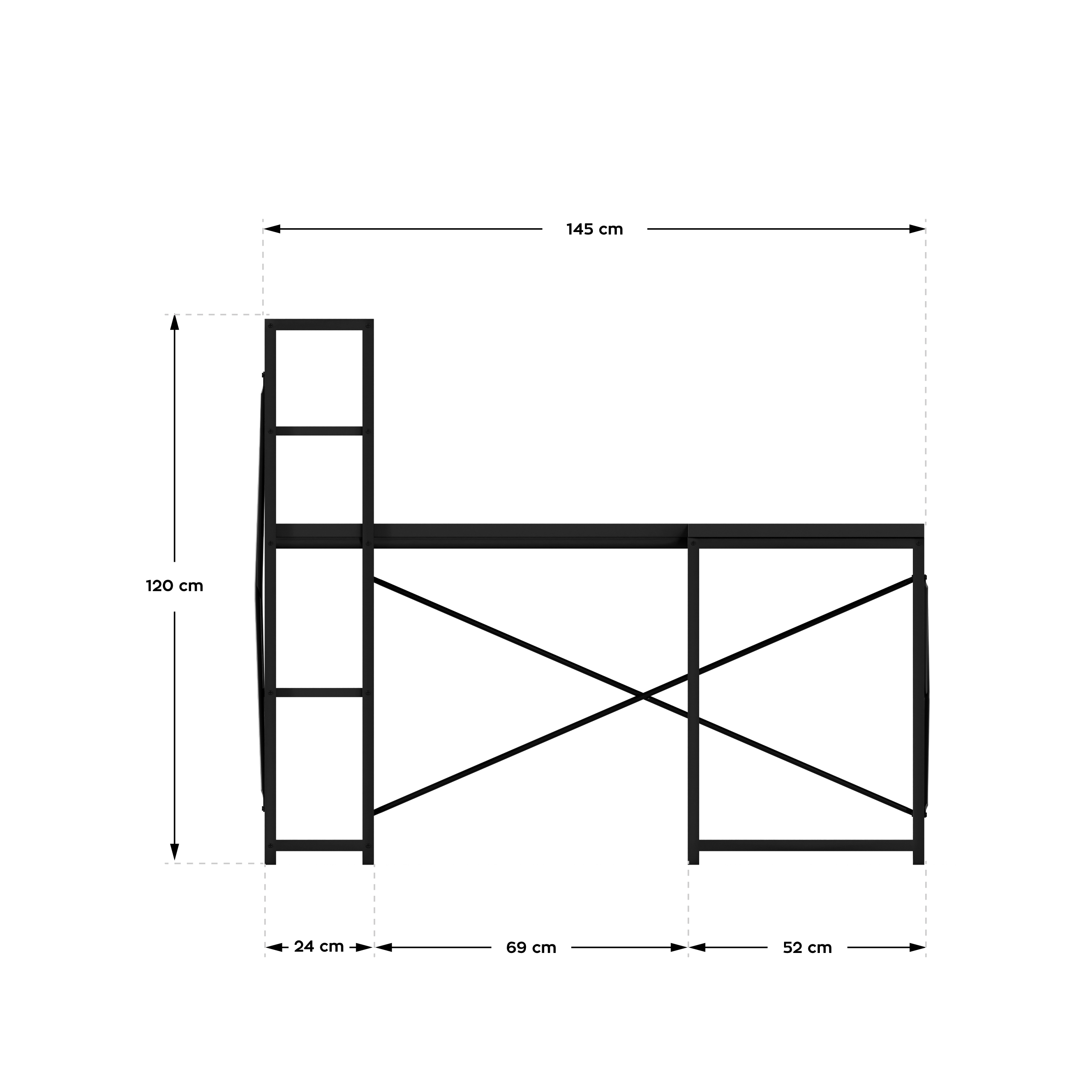 Wymiary biurka Leader 5.9
