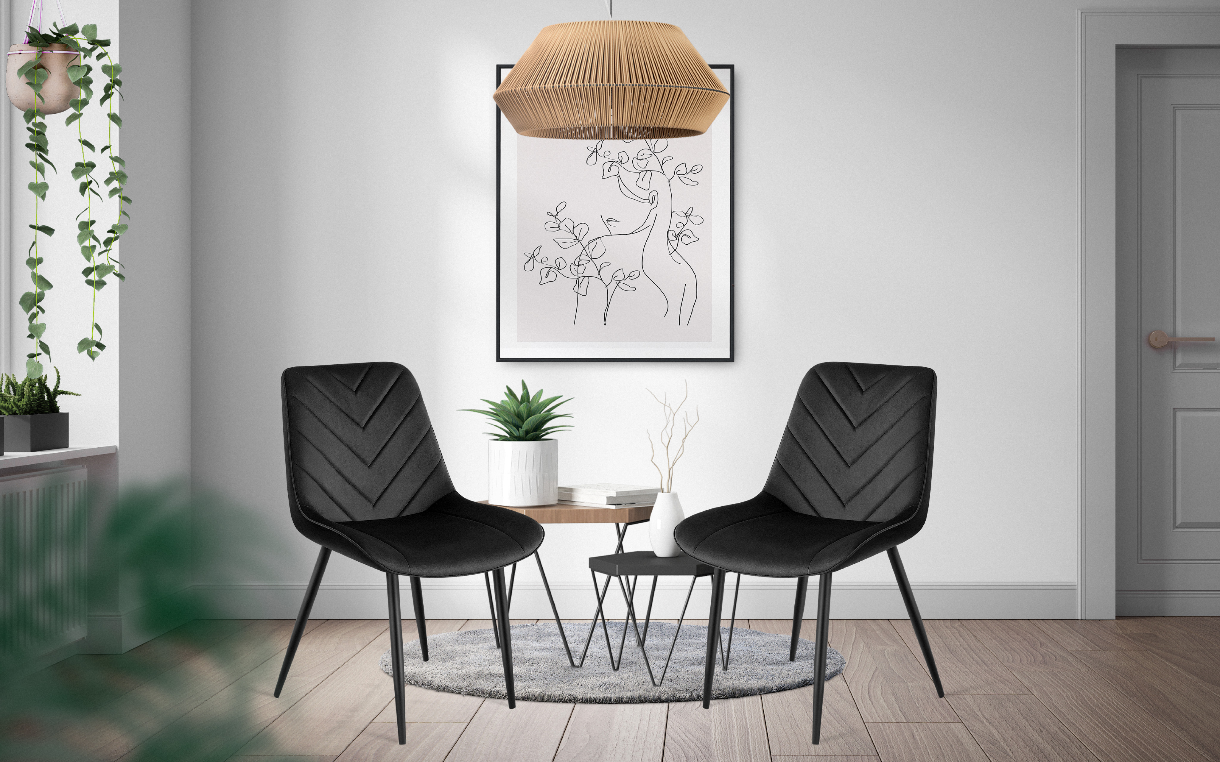 Prince 3.0 black w eleganckiej jadalni