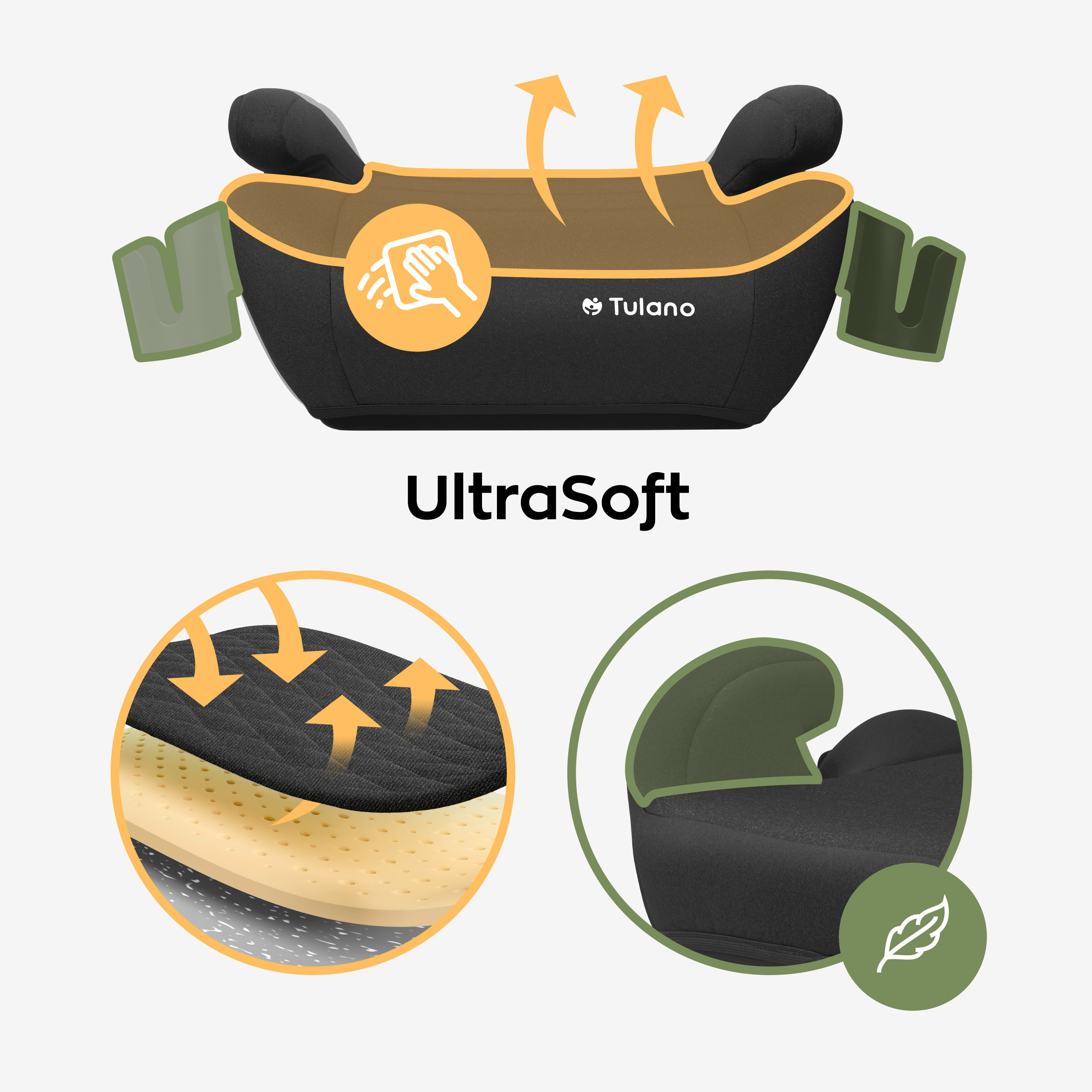 Miękko wyściełane podłokietniki Cabby 35