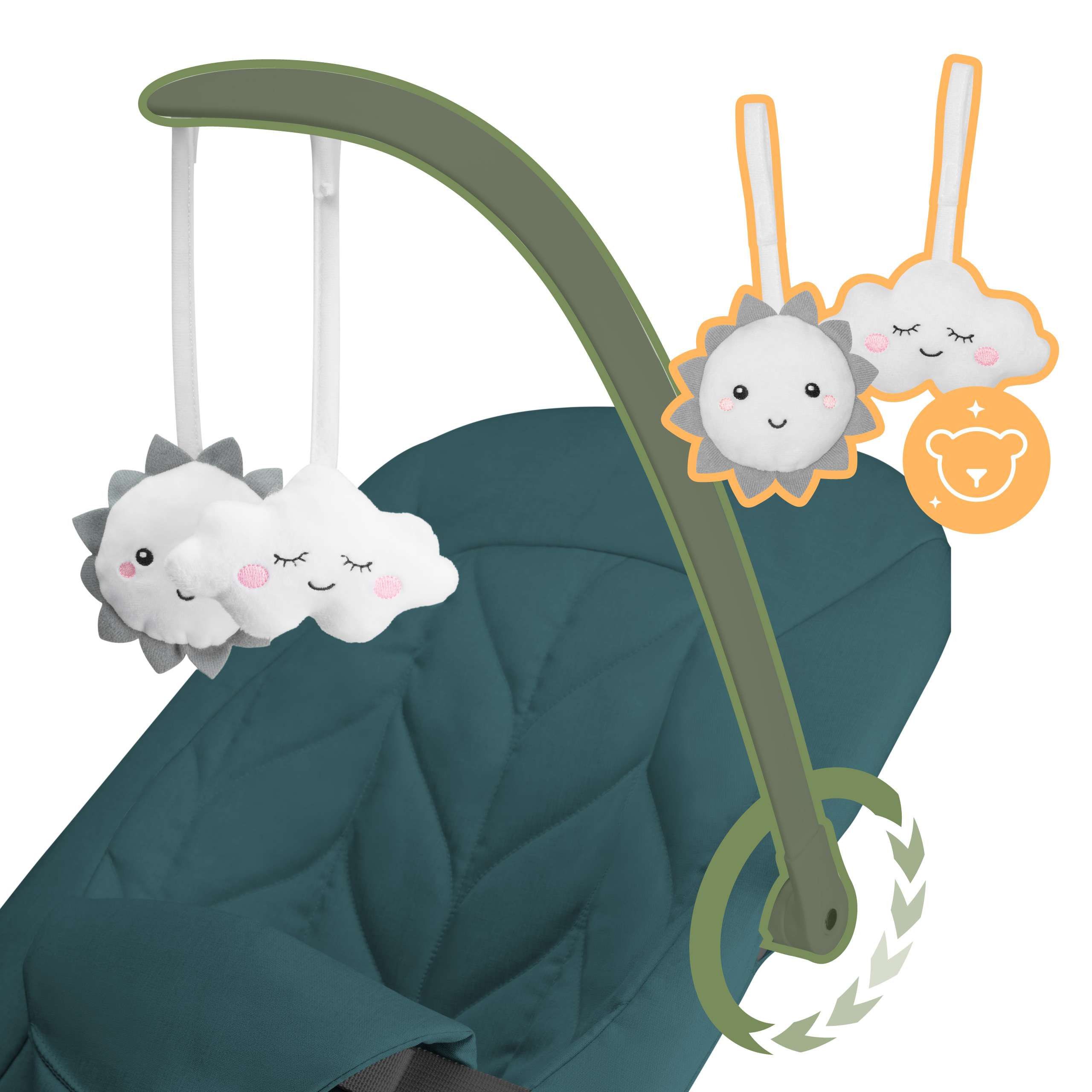 Pałąk z zabawkami Moon 10