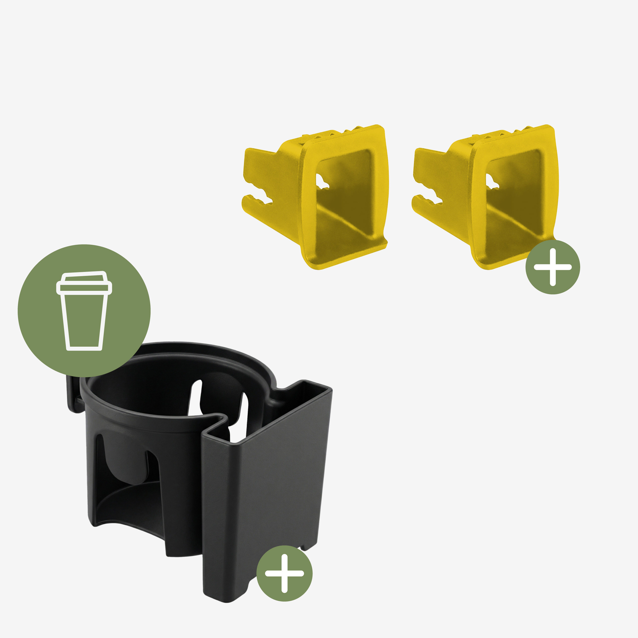 Cabby 35 dodatkowy uchwyt na kubek i prowadnice