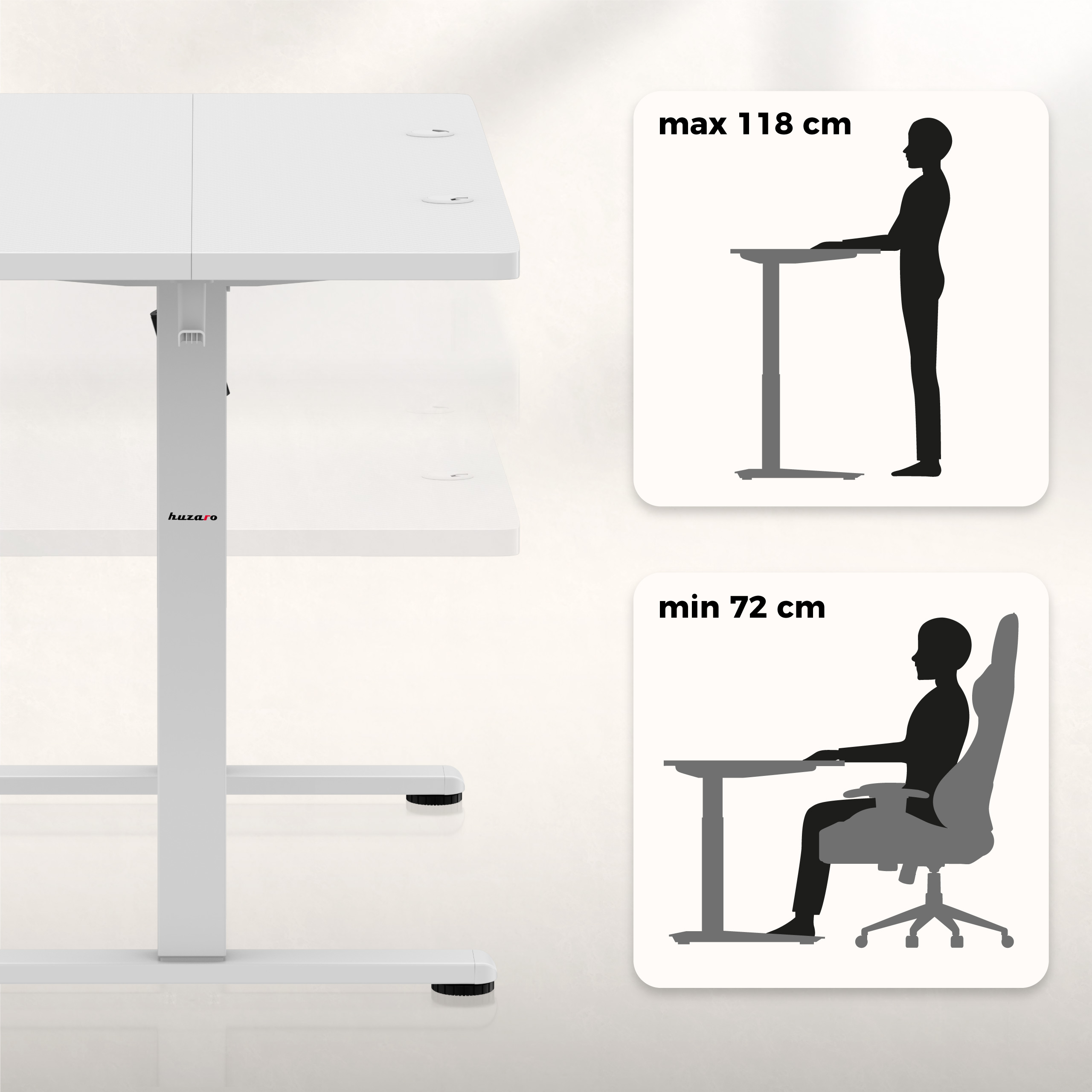 hero 8.1 praca na siedząco i stojąco