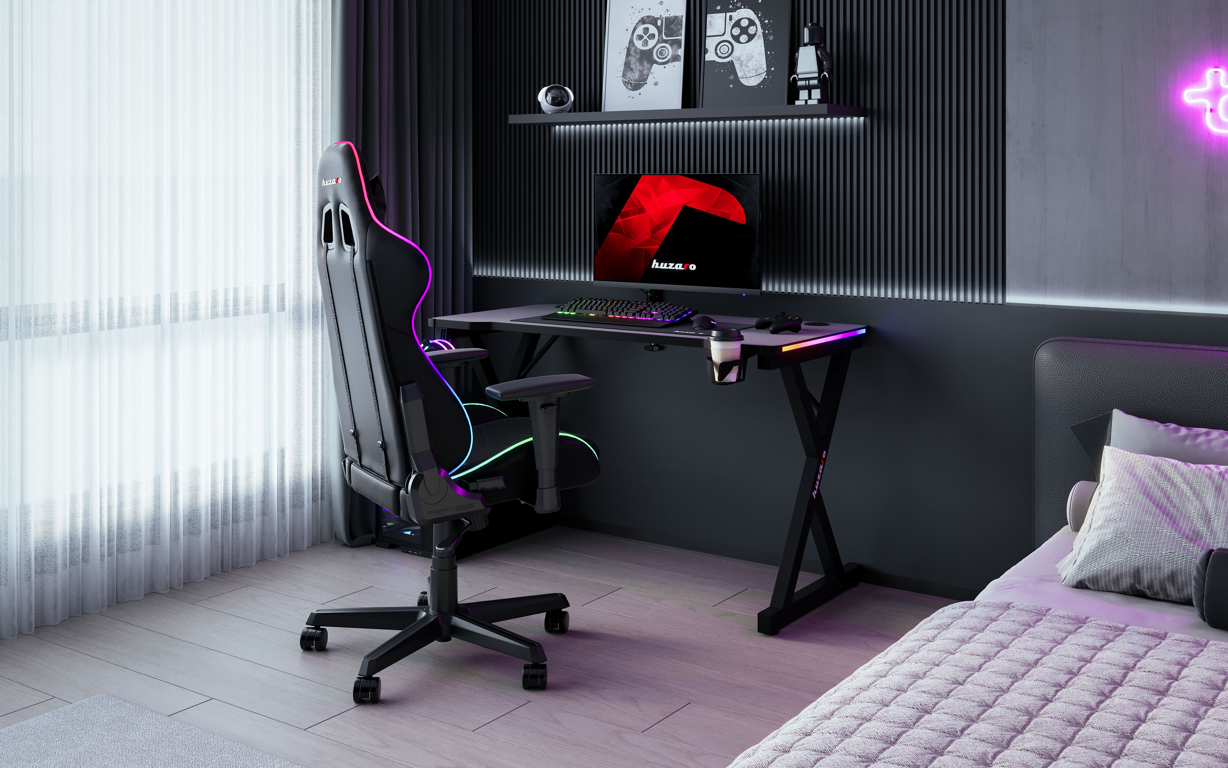 Aranżacja z biurkiem Hero 2.3