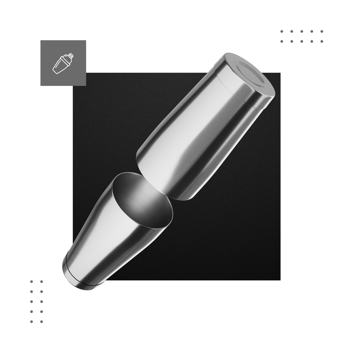 Shaker bez ostrych krawędzi