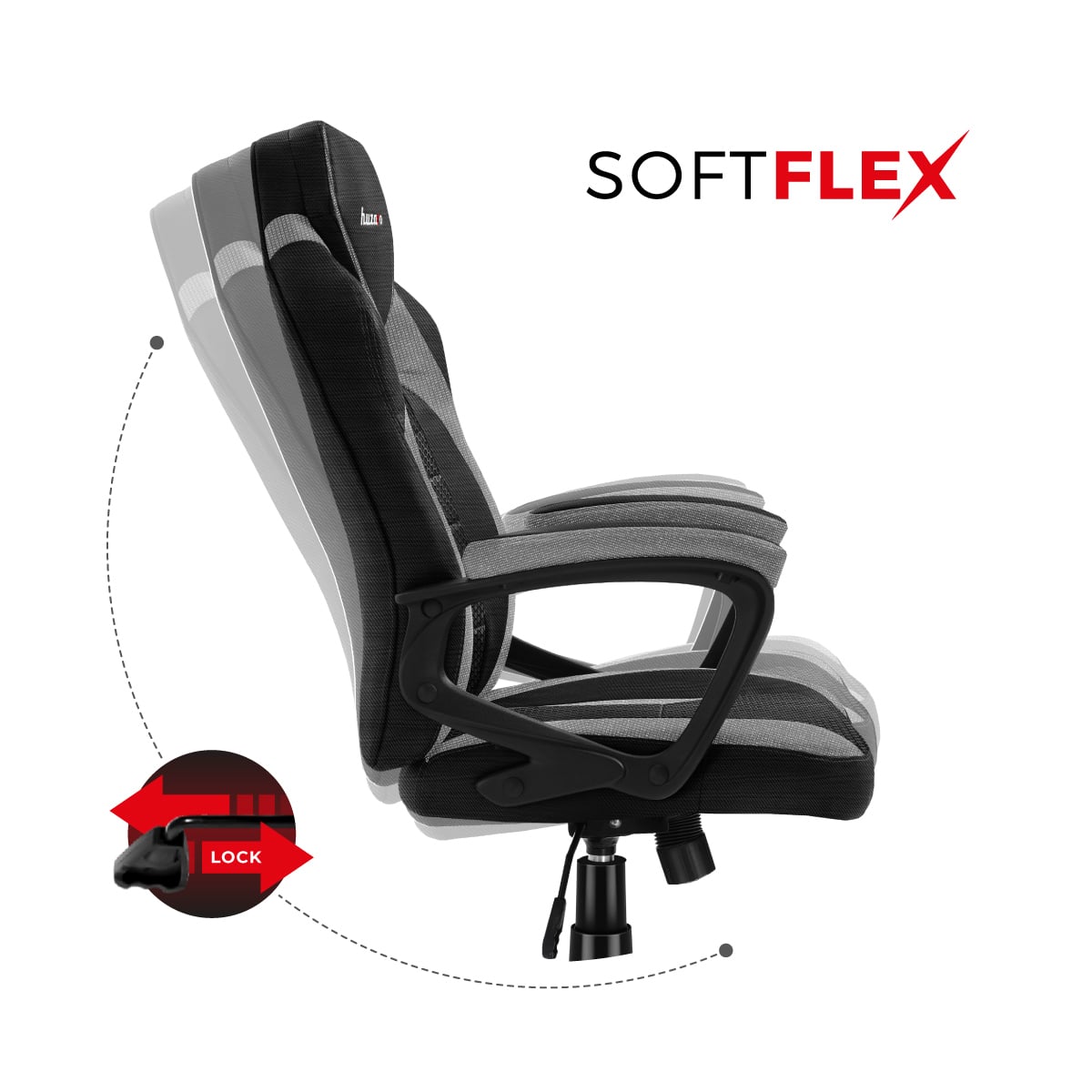 SoftFlex - mechanizm bujania fotela Huzaro Force 2.5