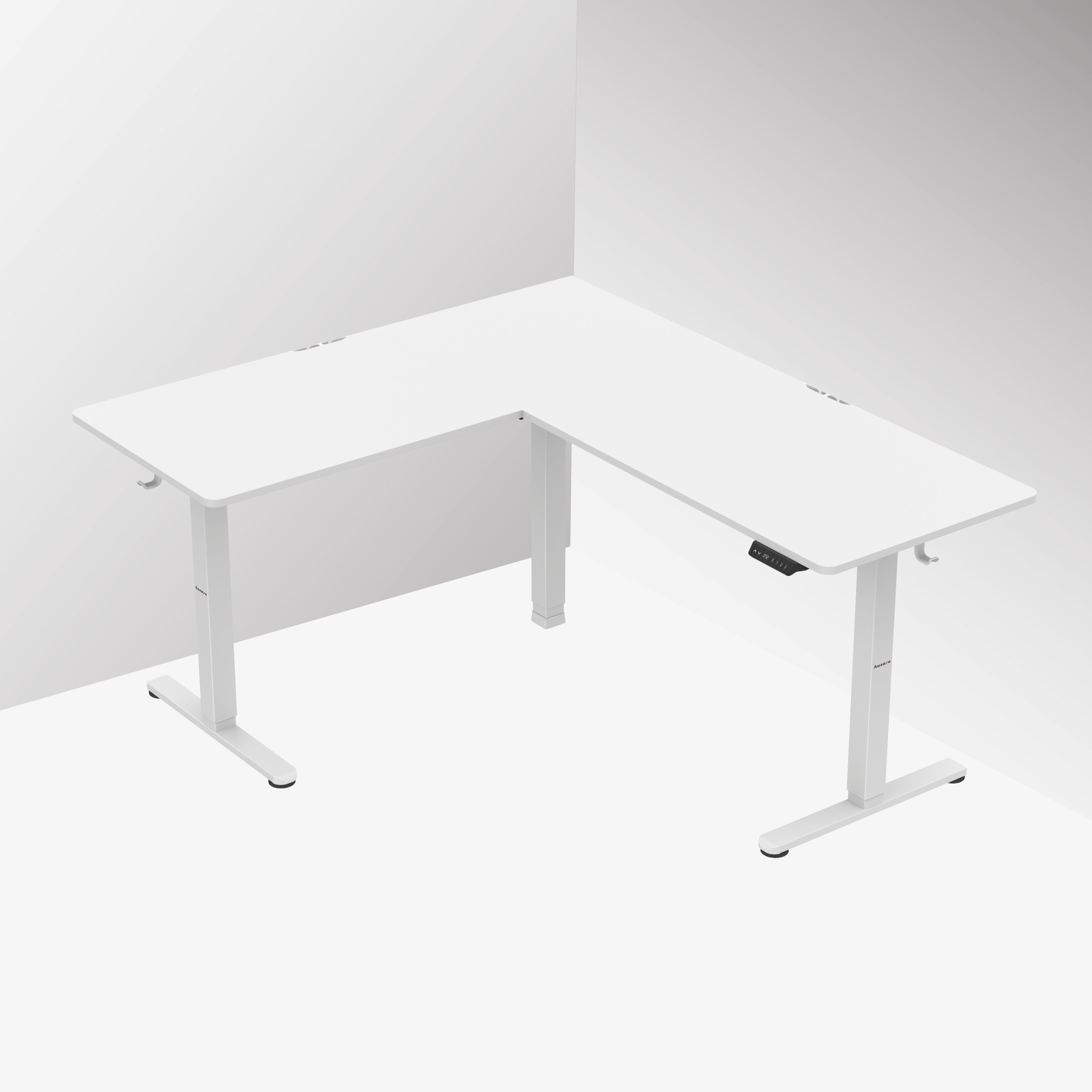 Widok z góry na biurko gamingow Huzaro Hero 9.5