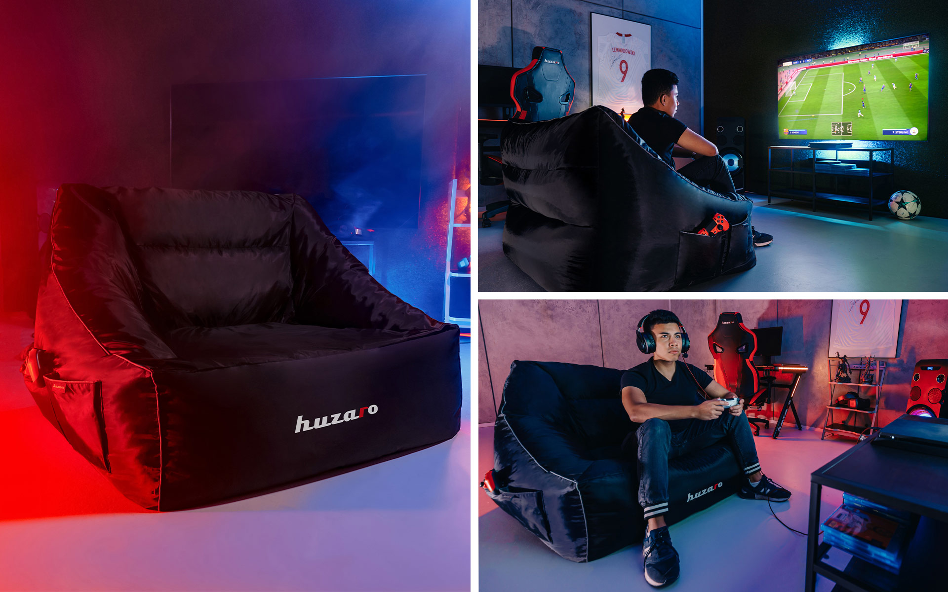 Zbliżenie na detale pufy Winner 5.0