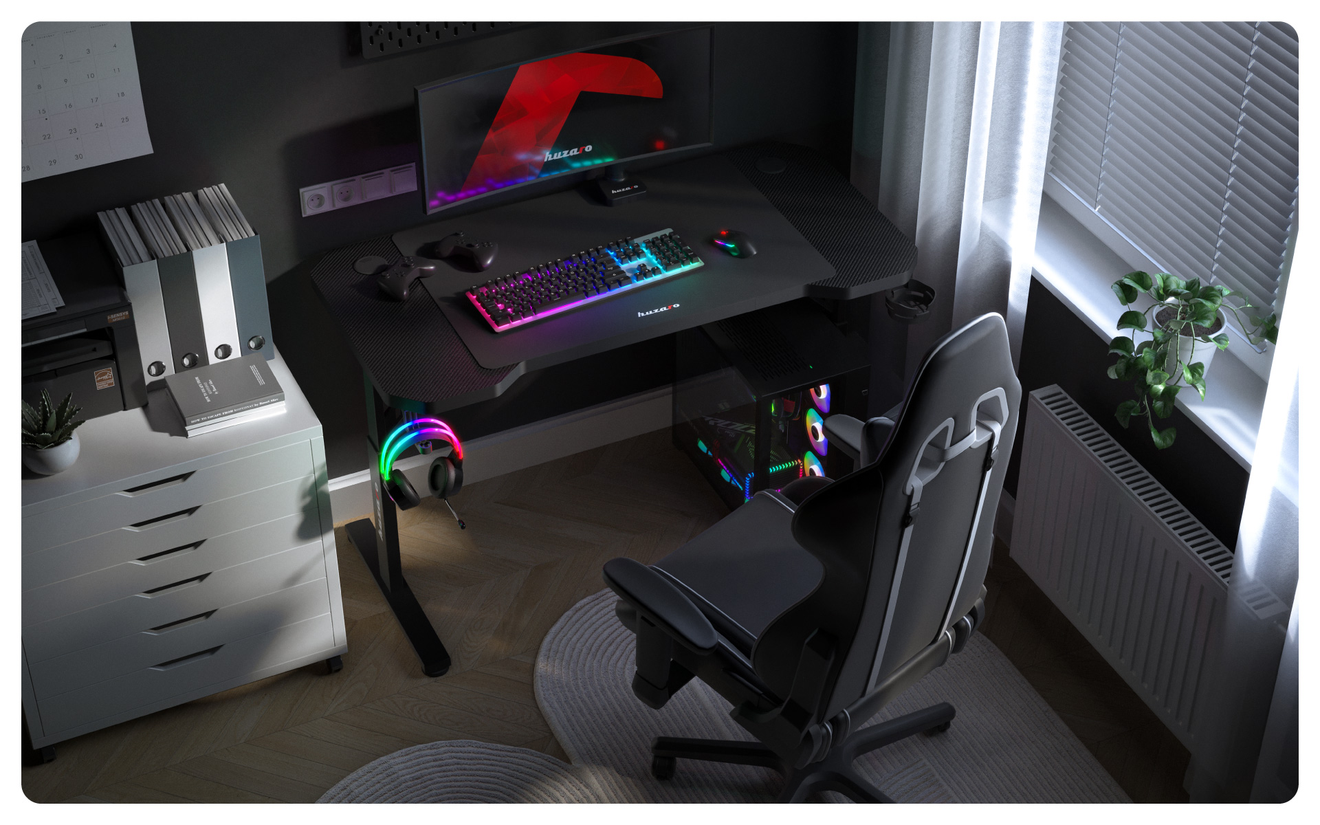 Wizualizacja ustawienia biurka