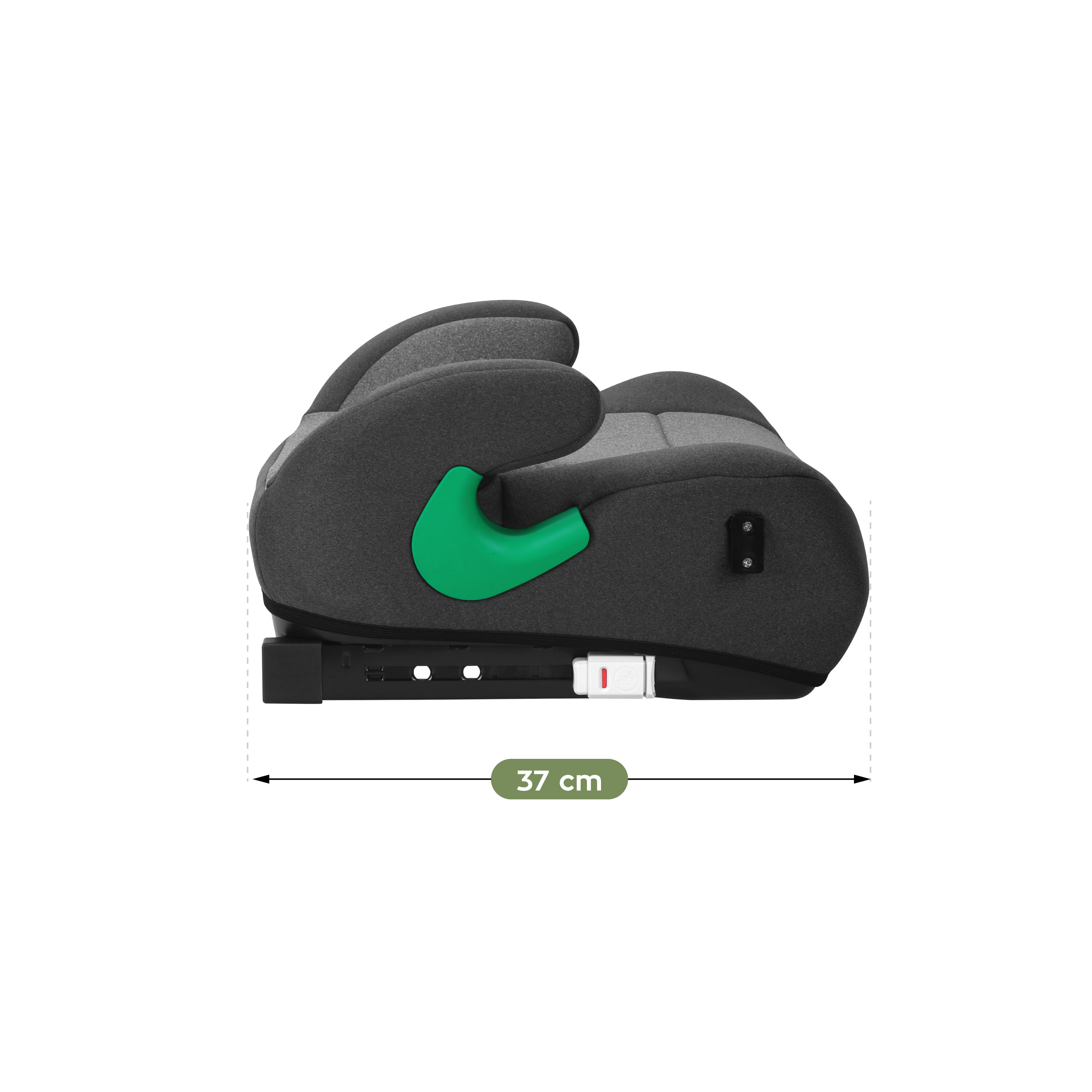 Wymiary fotelika Cabby 35 - bok