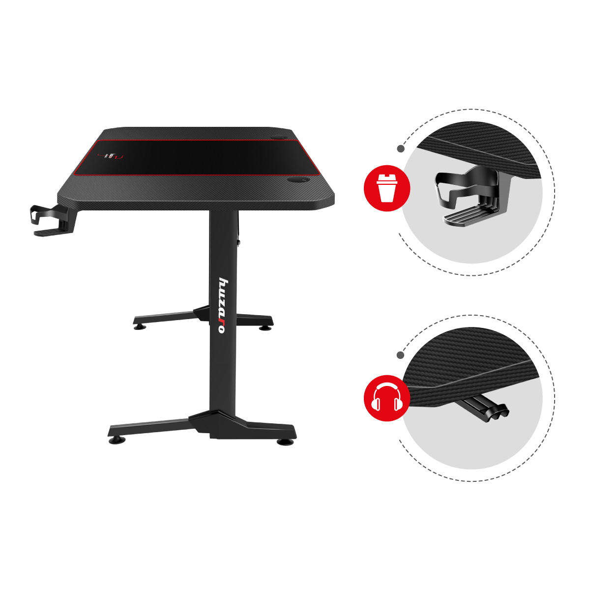 Uchwyty na słuchawki i napoje