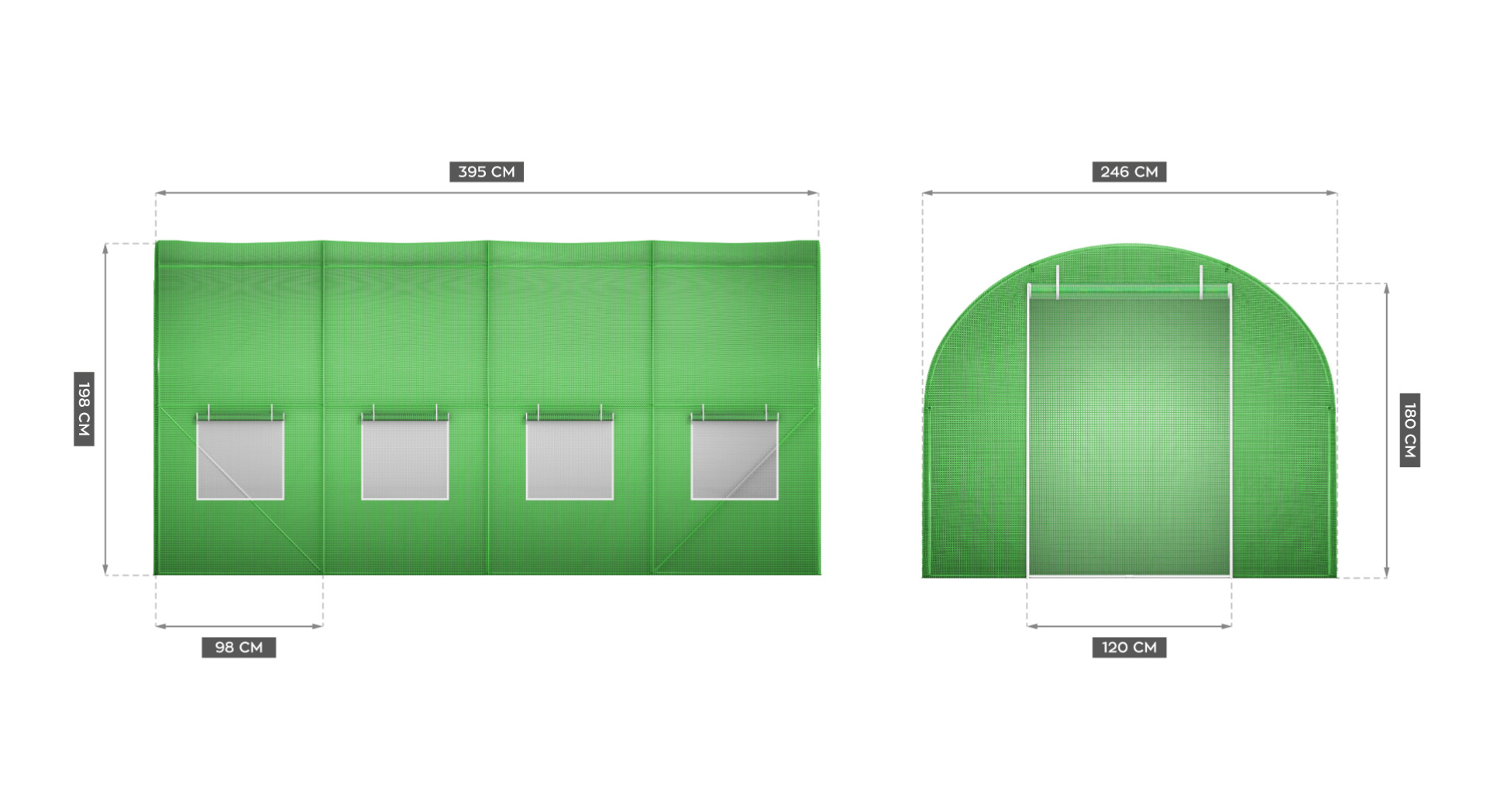 Wymiary tunelu Farmer 50