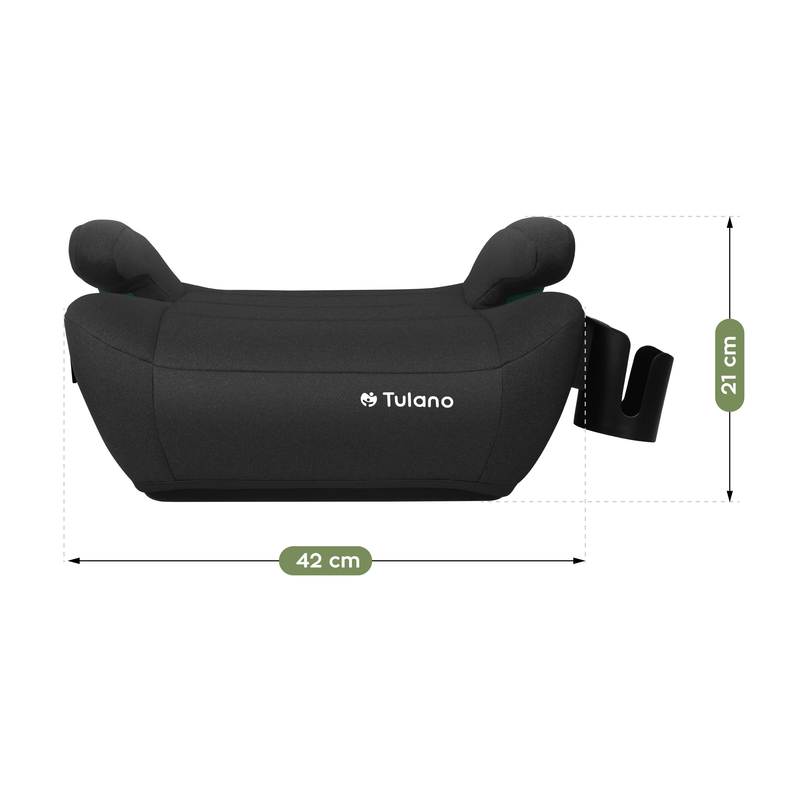 Wymiary fotelika Cabby 35 - przód