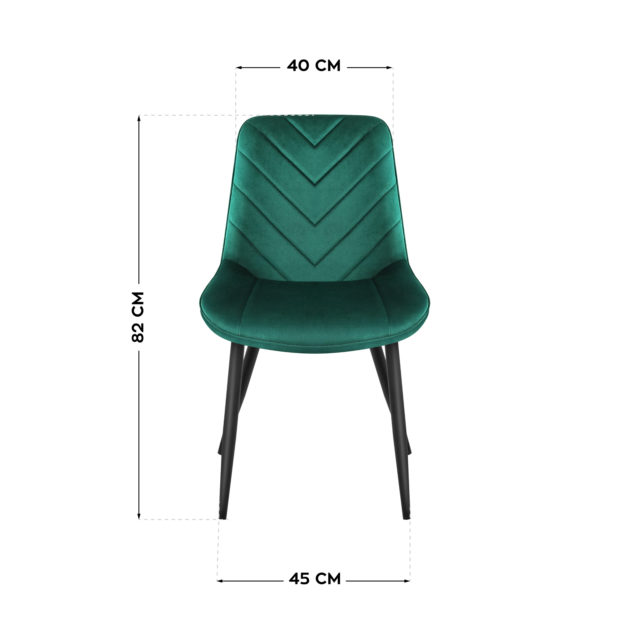 Wymiary fotela Mark Adler Prince 3.0 green