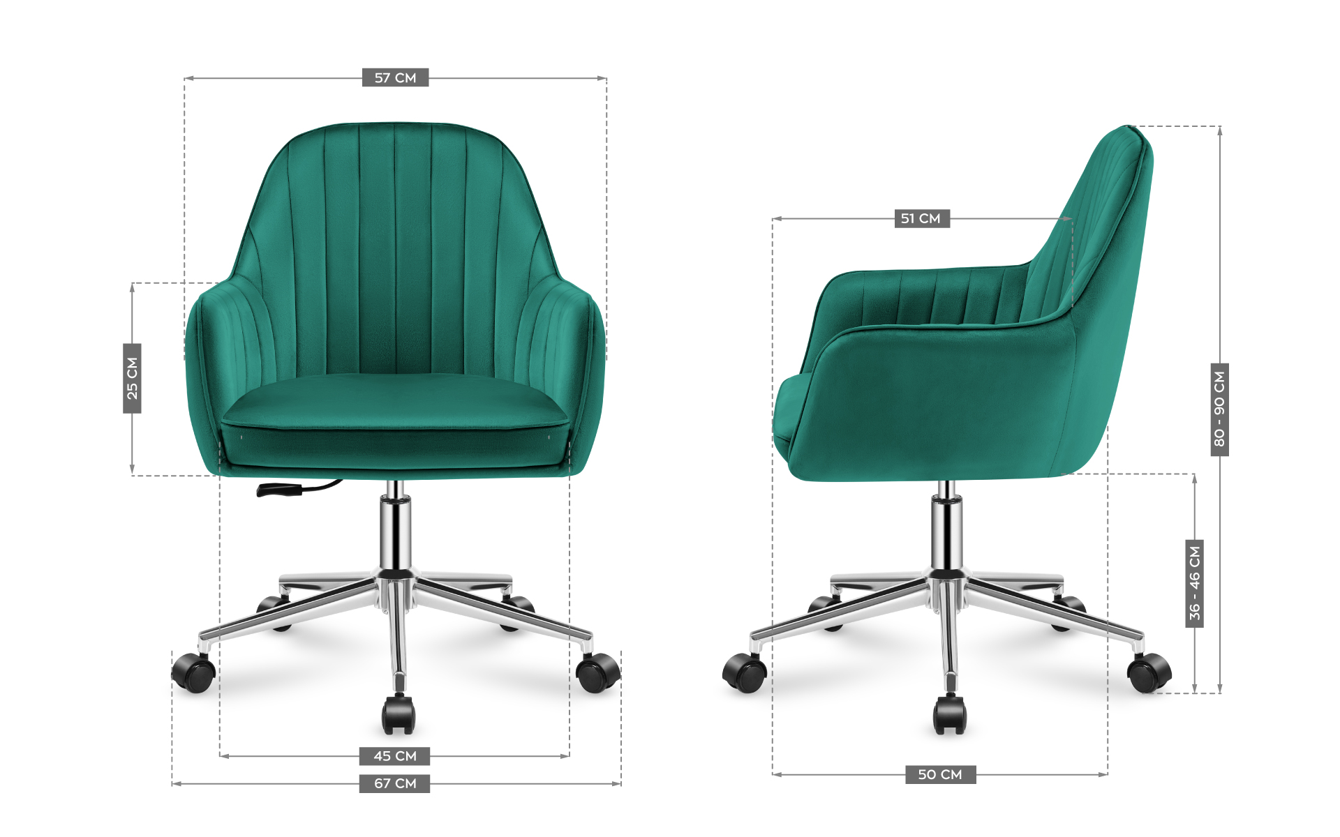 Fotel Future 5.2 - wymiary