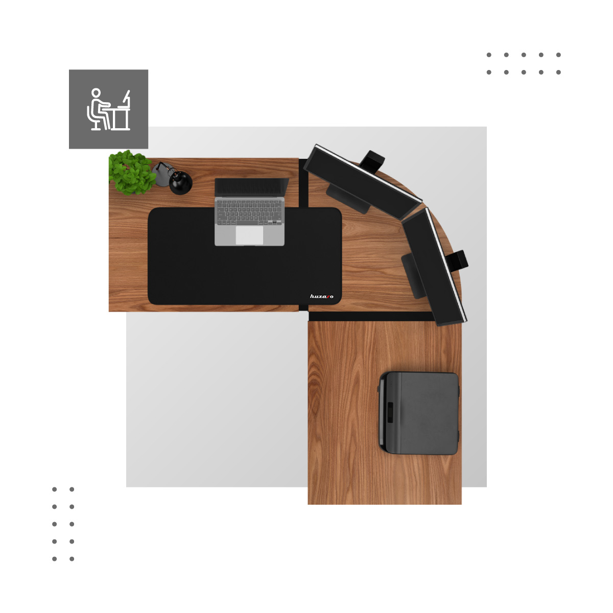 Biurko Mark Adler Leader 5.5 wn - ergonomia