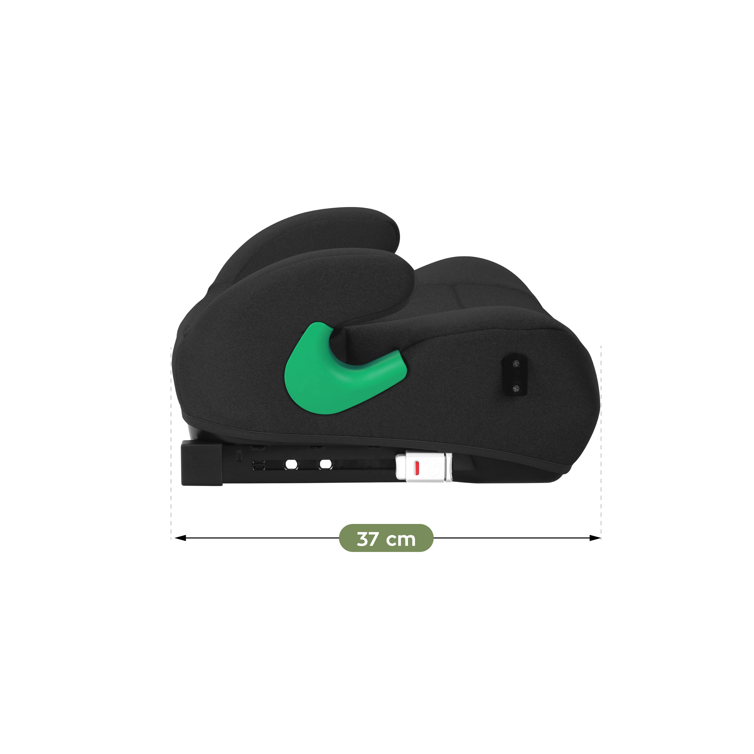 Wymiary fotelika Cabby 35 - bok