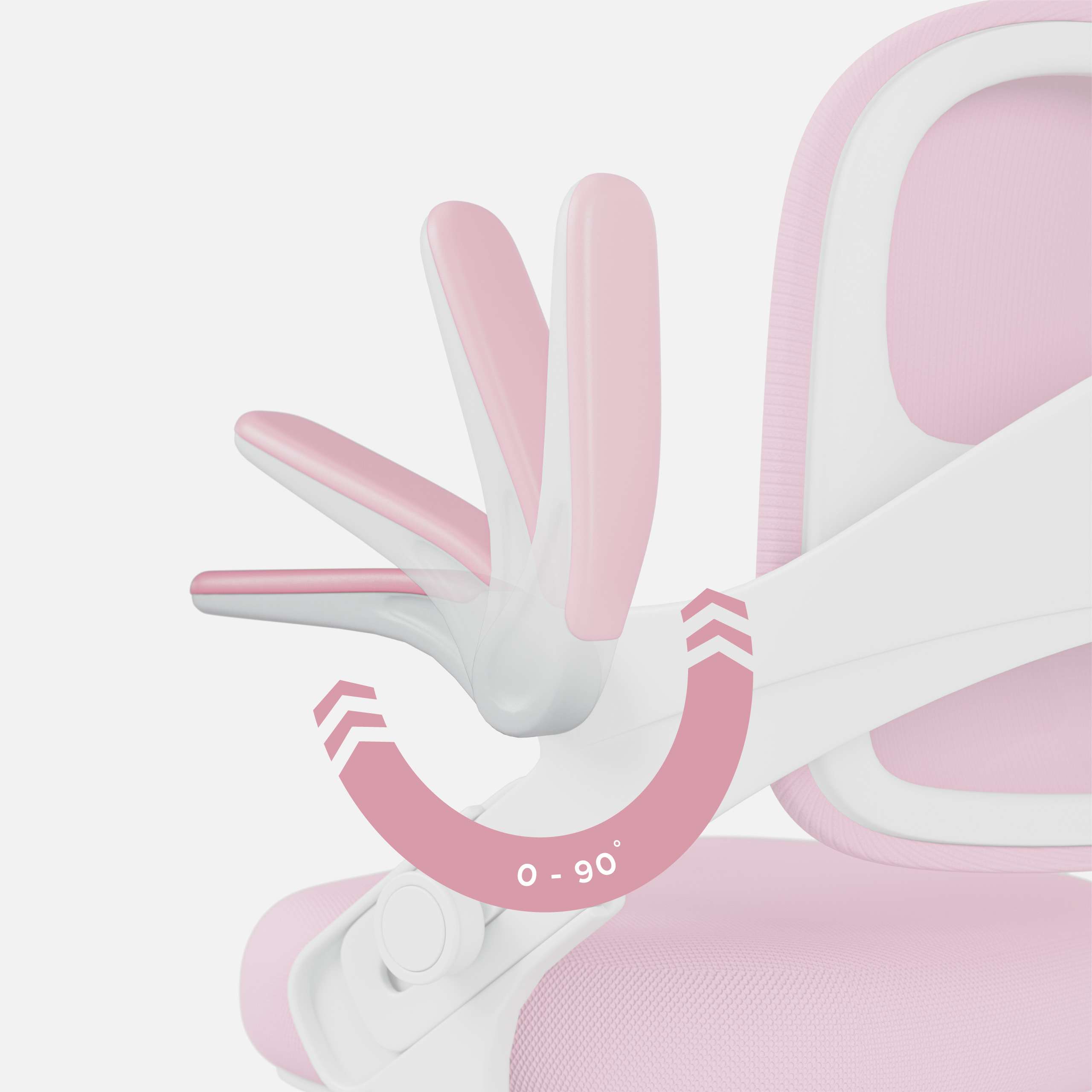 Odchylane podłokietniki 0–90° – Junior 4.3