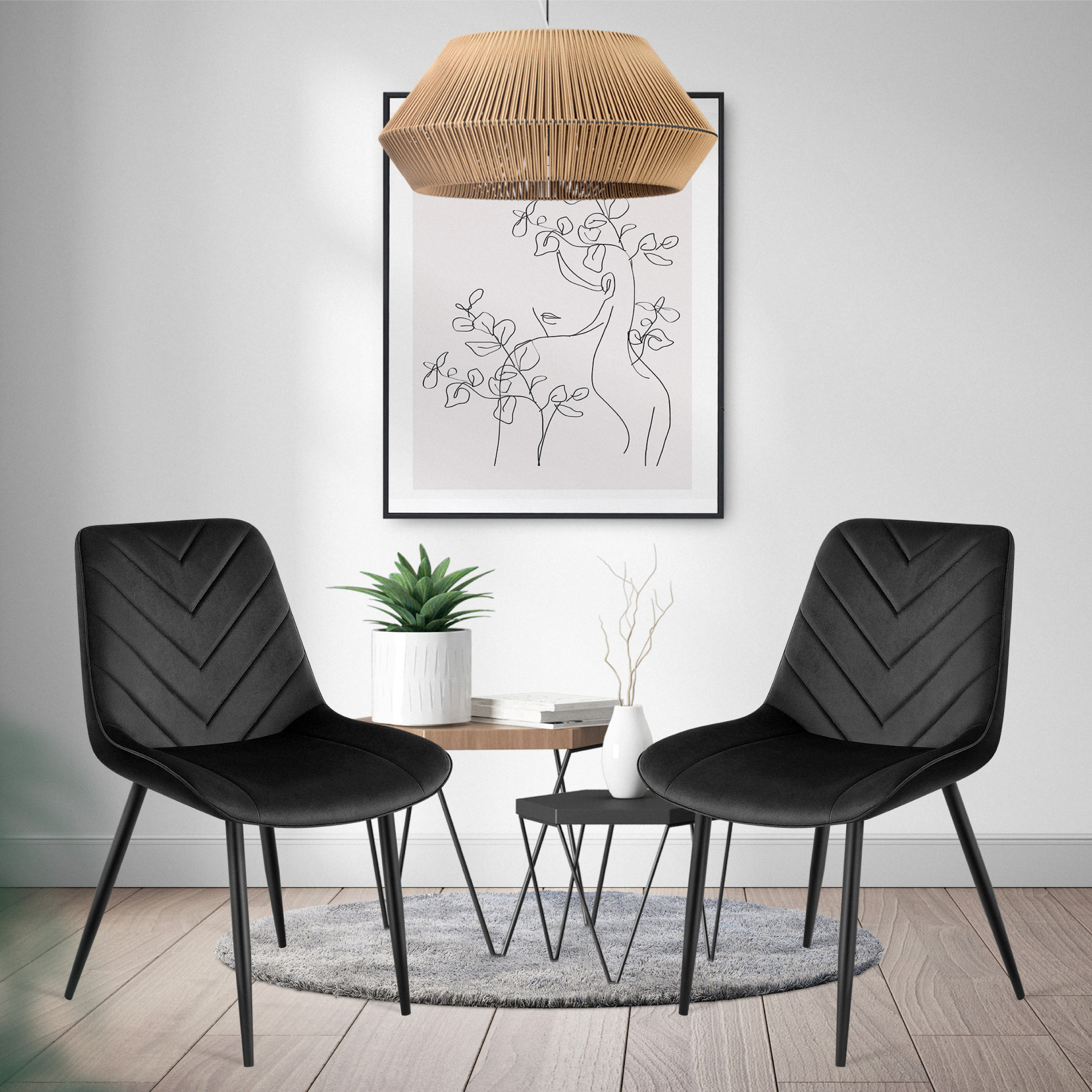 Krzesła Prince 3.0 black w jadalni