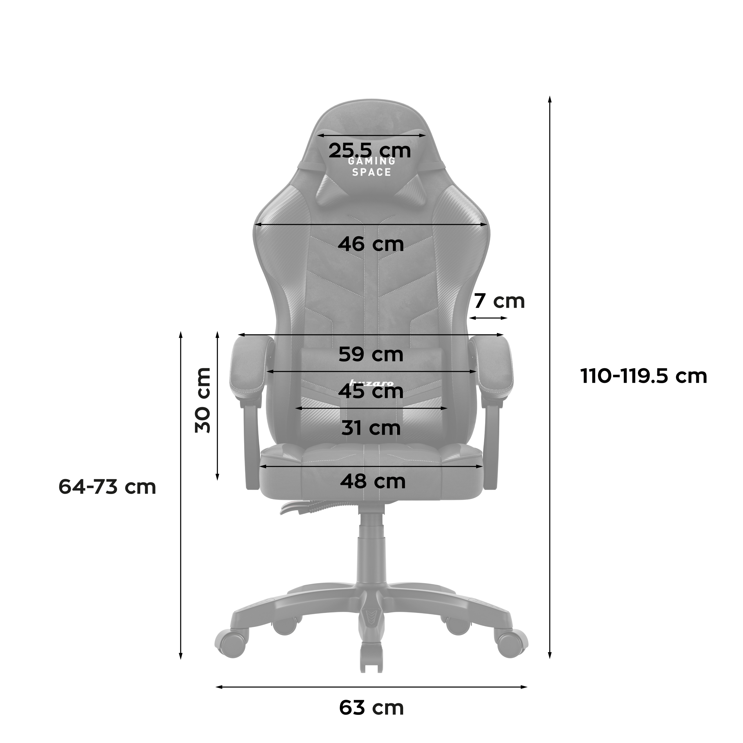 Force 2.7 - wymiary przód