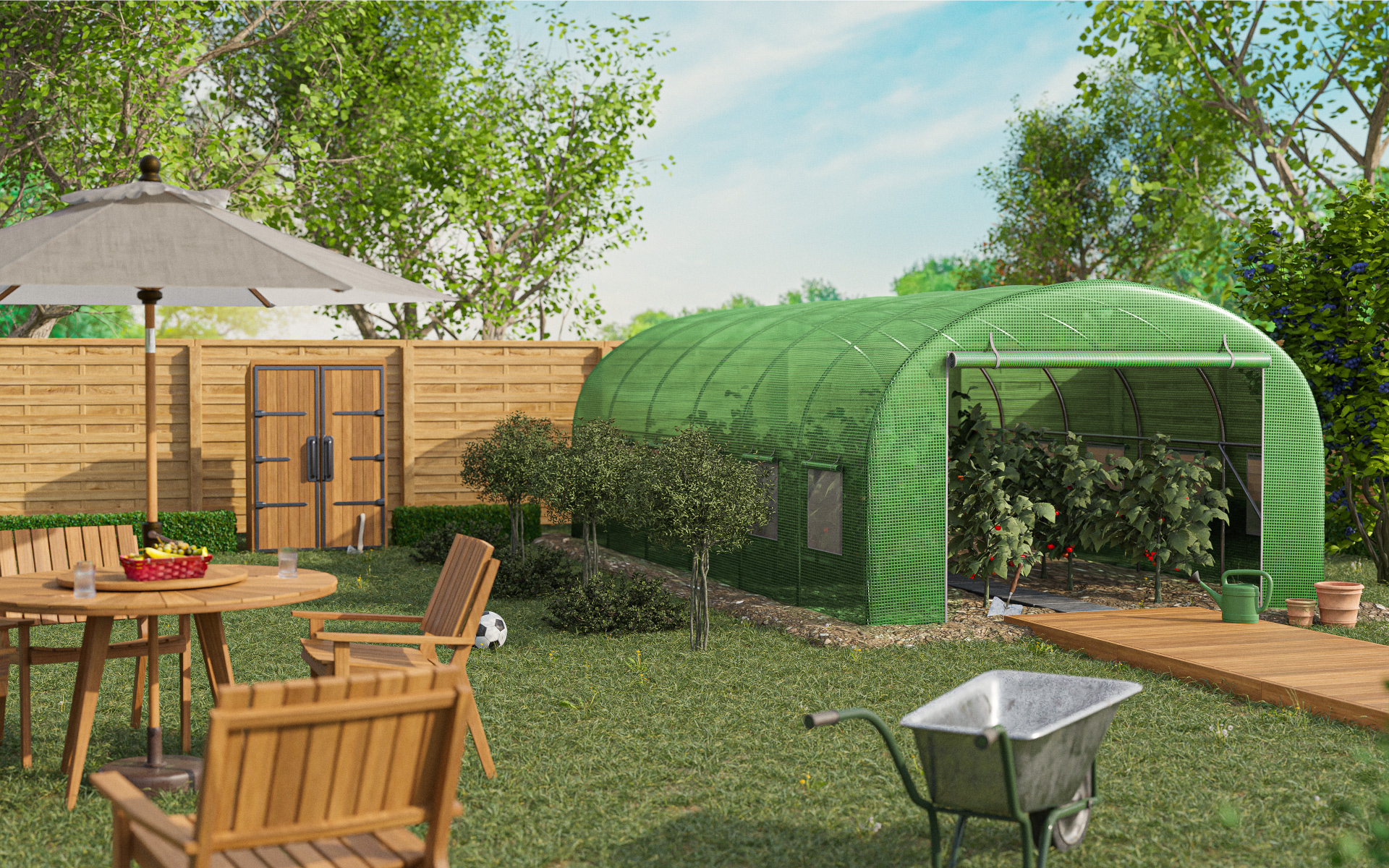 Tunel w ogrodzie Farmer