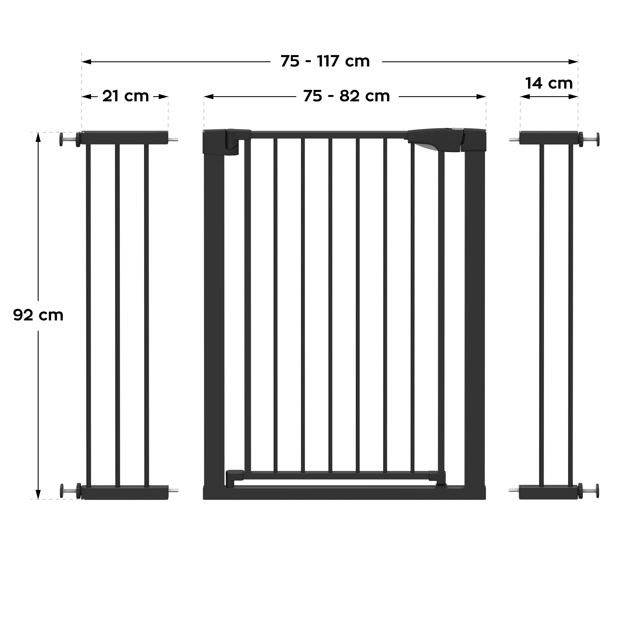 Wymiary bramki rozporowej Tulano Guardian